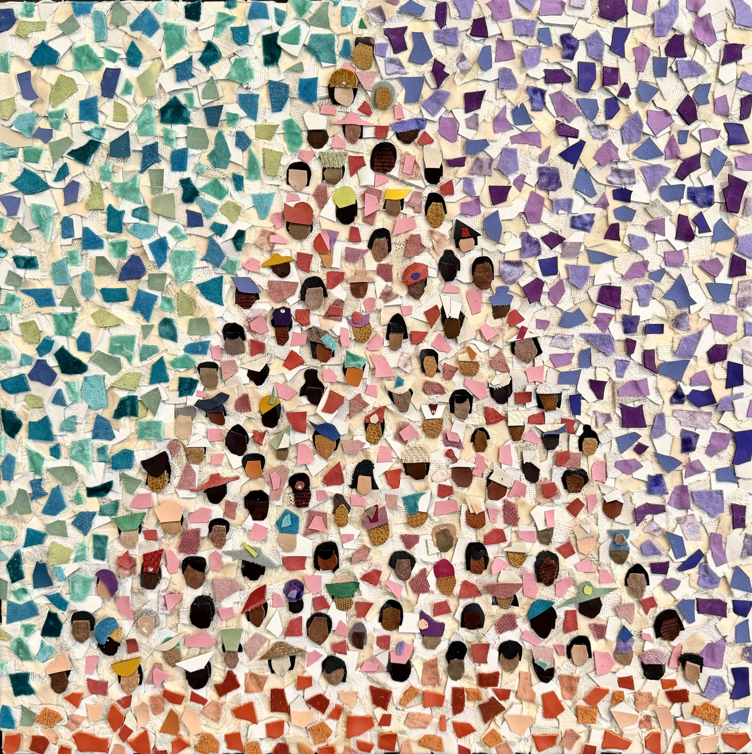 It Took A Village, 2025
Mixed Media Materials 
24in x 24in 
3,000 USD
*On View until December 31st at Andaz Hotel - West Hollywood, CA