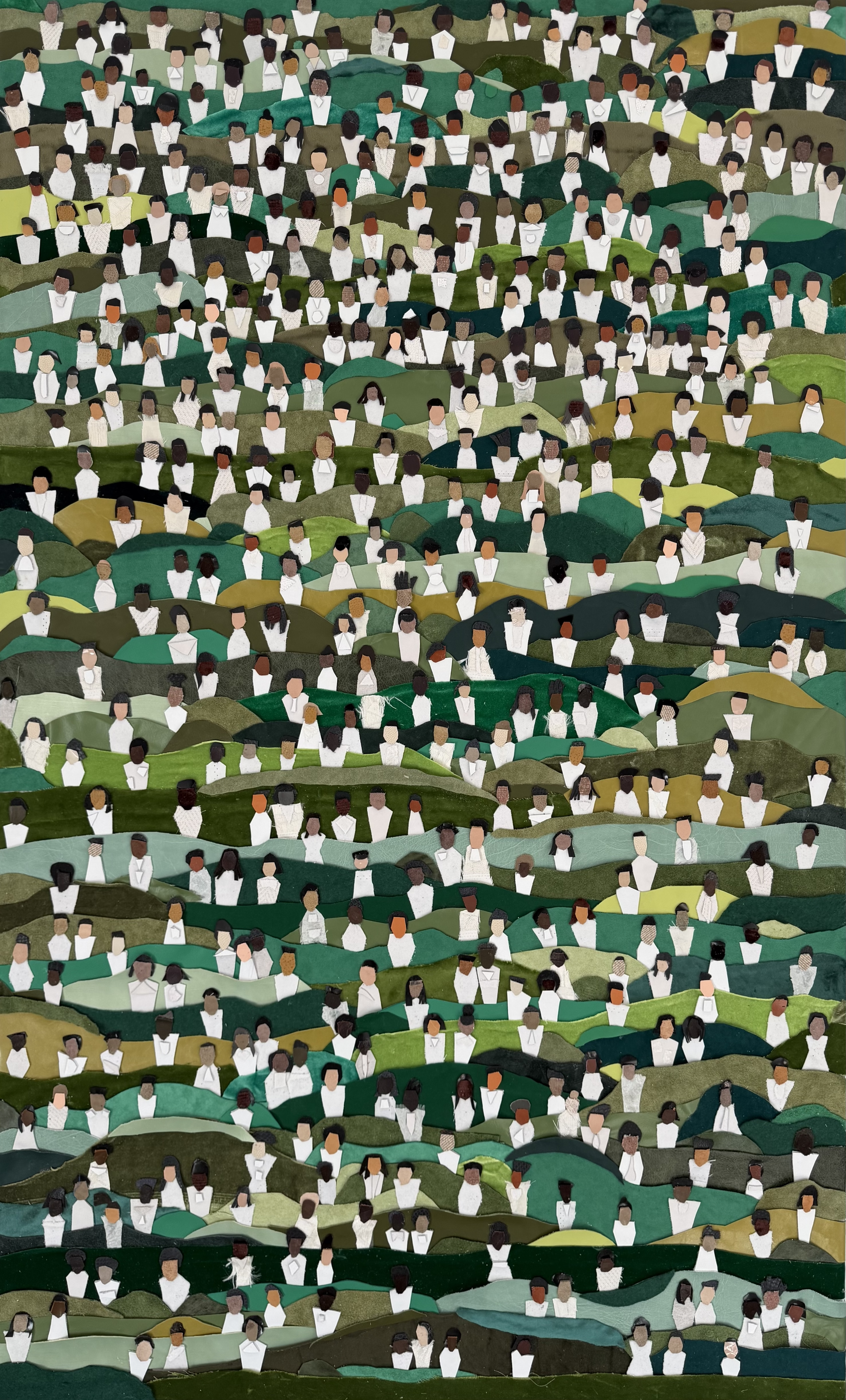 When We Get over There, 2025
Mixed Media Materials on Canvas
60in x 36in 
Price Upon Request