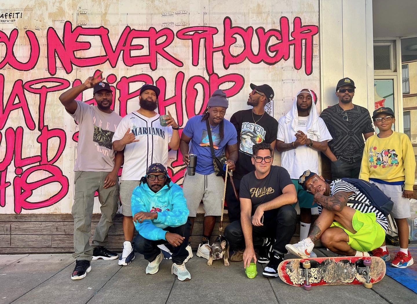 Cast members from the filming featuring Umi Wagoner, Oliver Doriss, Boo Ellington, Damario McFadden, Noo, Jeromey Rome, Ace and Noah Thomas 