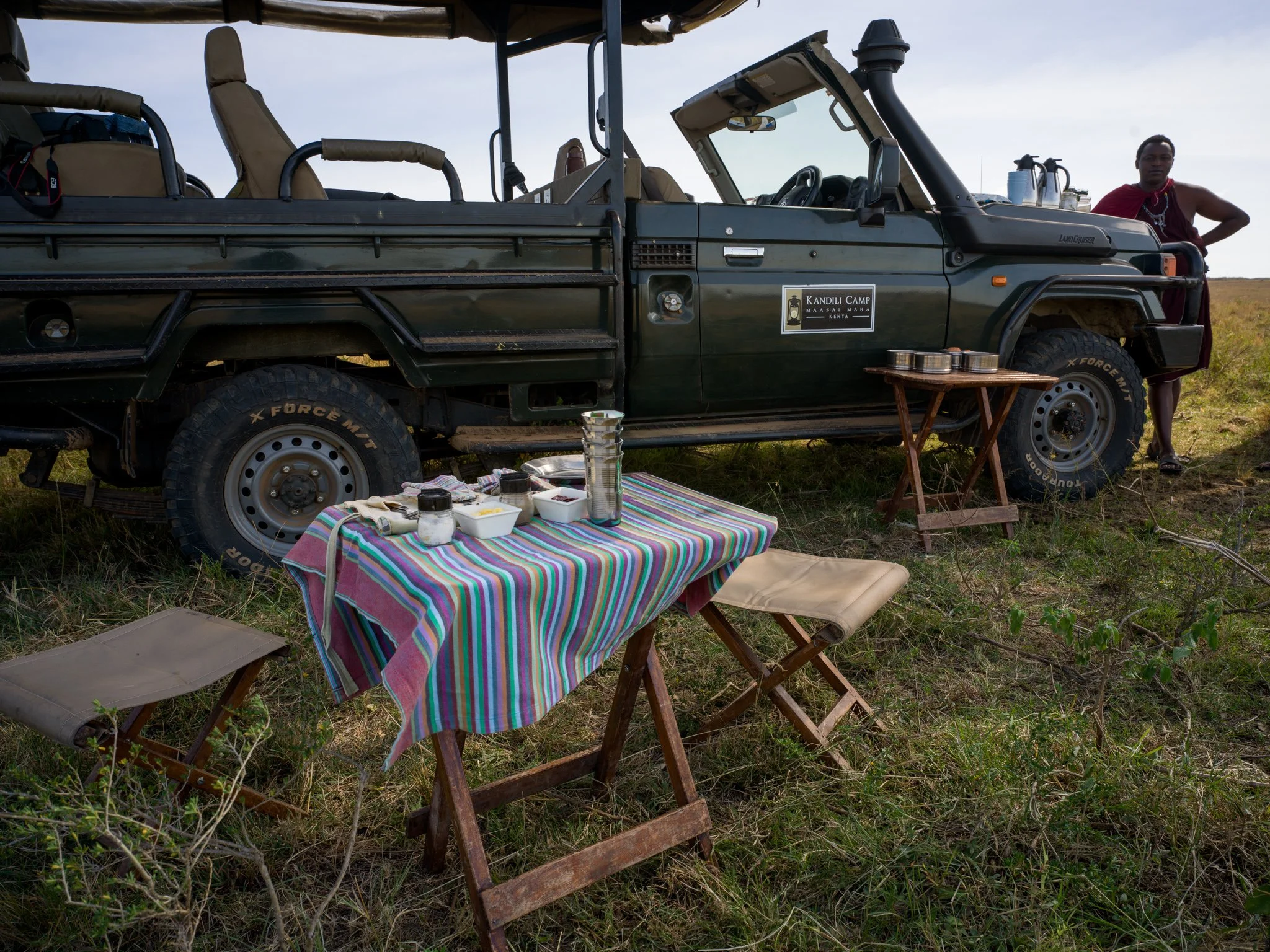 Maasai Mara - Bush breakfast 