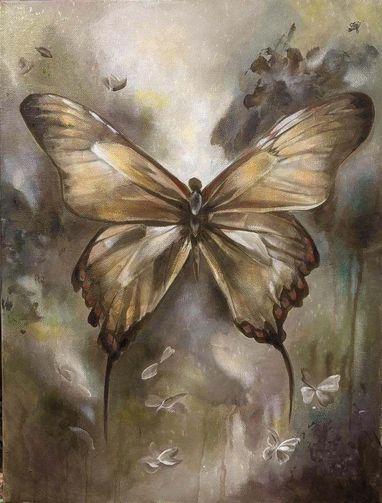 FOR SALE
Title...Worlds
$222
SIZE,,,30x40cm
This Artwork is really beautiful in the flesh, as they all are, but it has an ethereal presence that just makes you want to stare at all the different places within its edges.