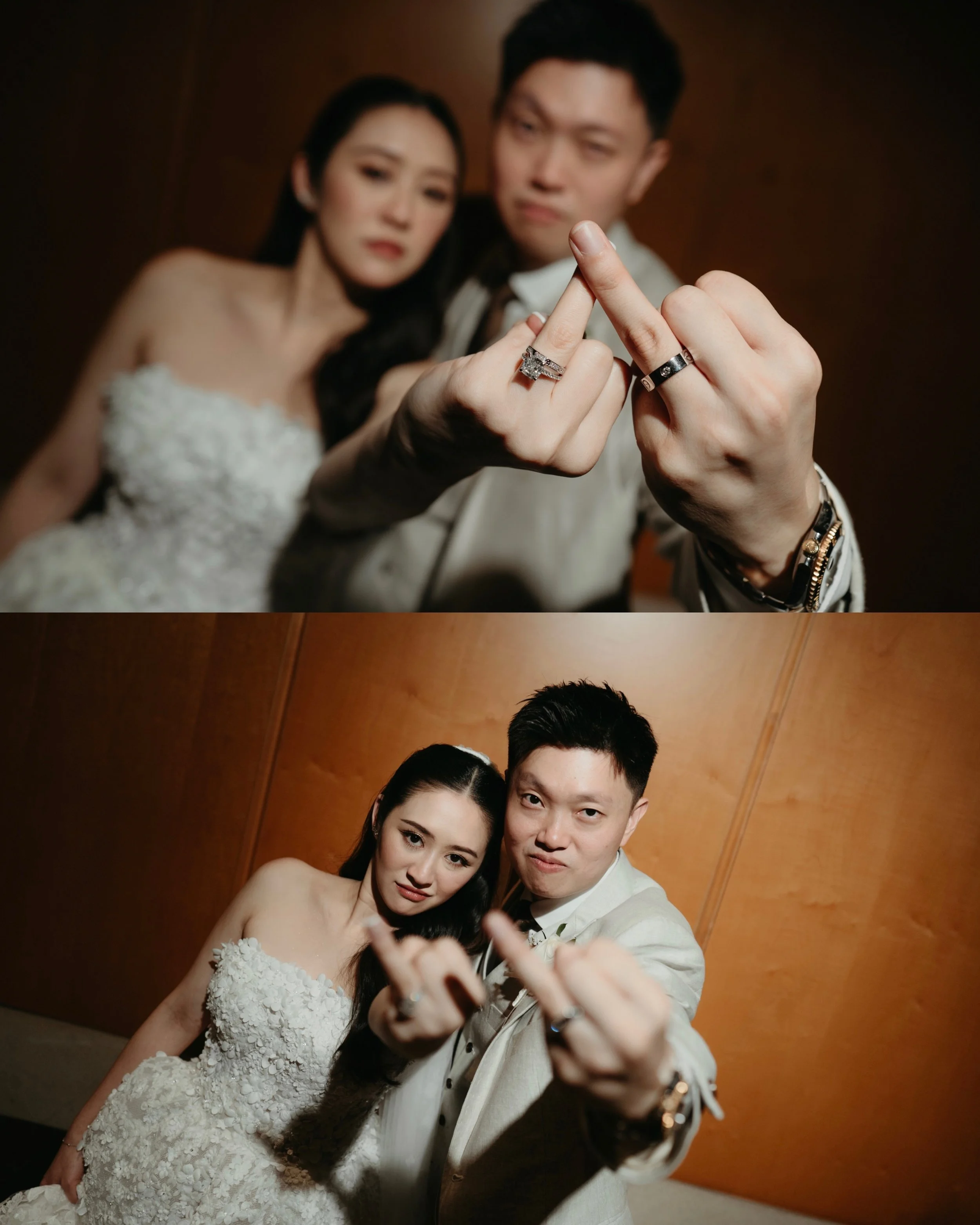 Love, Vincent &amp; Jo En

To whoever insists weddings must always be prim and proper&hellip;.welcome to 2026. This cover photo is for you 🫶🏻
&bull;
&bull;
&bull;
Hair and Makeup by @bypattcia 
Gown by @theivorybridal 
Bouquet by @85flowers_sg 
Vid
