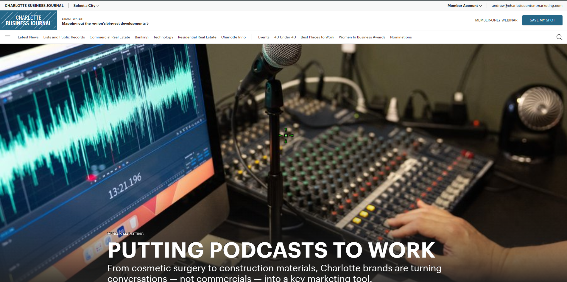 Charlotte Content Marketing in the Charlotte Business Journal: The Power of Unified Content and Why Silos No Longer Work