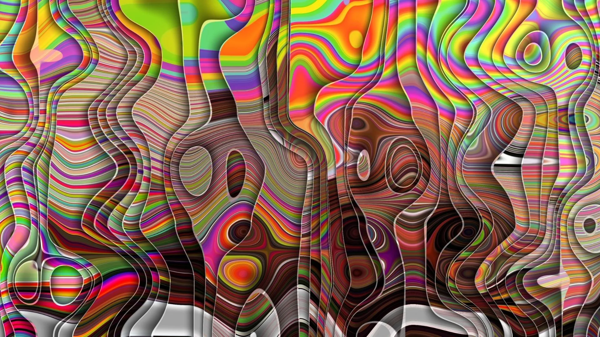 a psychedelic pattern symbolic of AI hallucinations