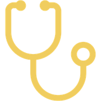 yellow stethoscope graphic