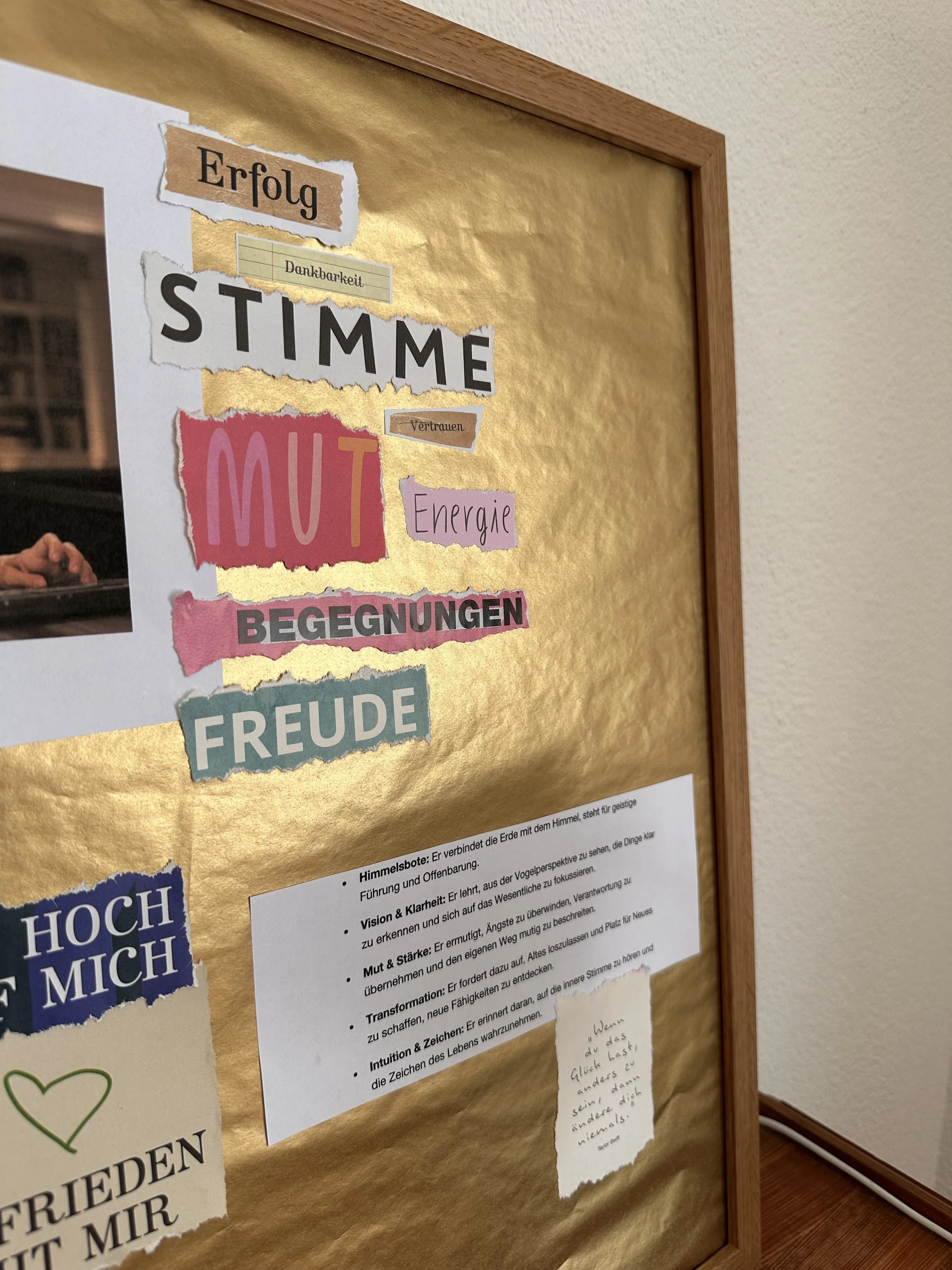 Yoga, Kakaozeremonie und Vision Board