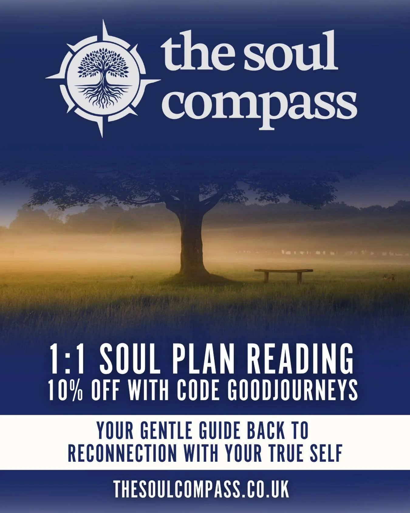 Discover Your Soul&rsquo;s Path 
Your name holds the map to your soul&rsquo;s journey: your gifts, lessons and your purpose. A 1:1 Soul Plan Reading from @thesoulcompass.co.uk can reveal your unique blueprint, helping you step into clarity, confidenc