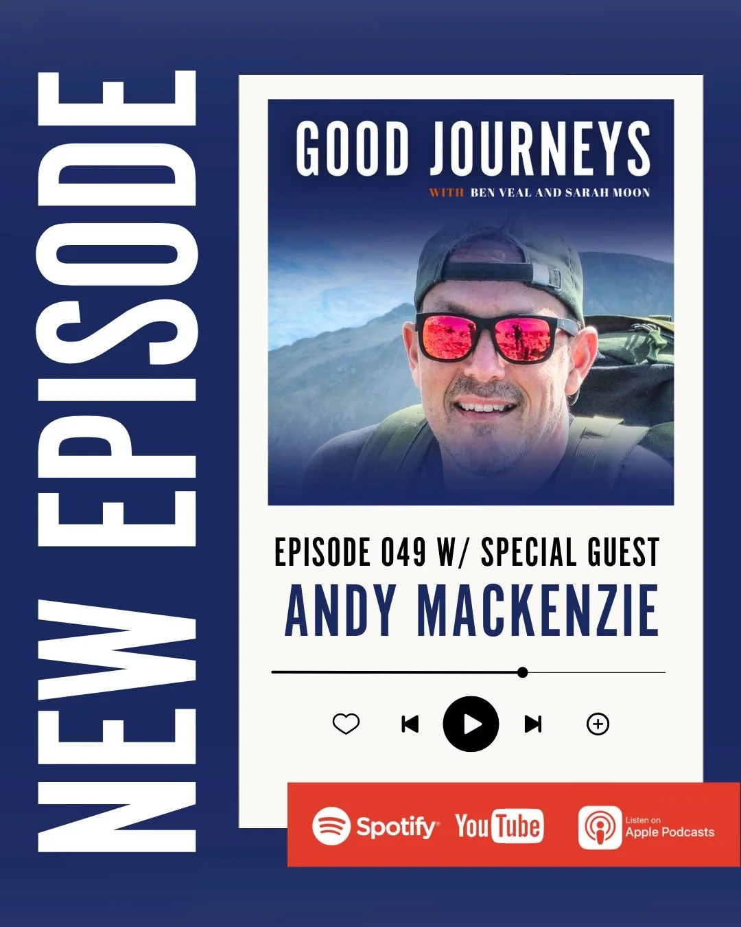 This conversation might change the way you think about yourself.....

🎙 Episode 49 is now live!

Our second episode in this series is a powerful and thought-provoking conversation between hosts @benvealwrites , @sarah_moon and special guest Andy Mac