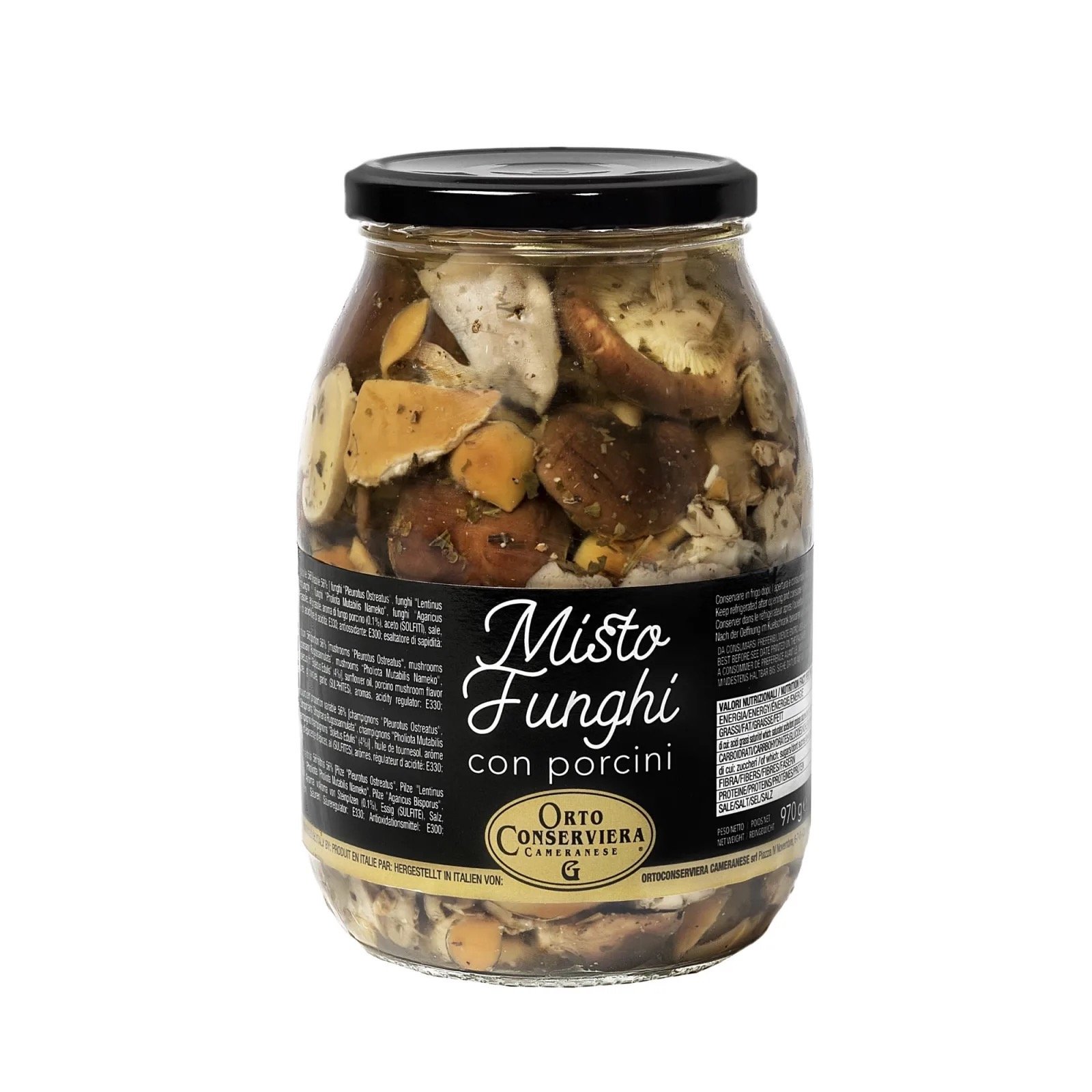 Soppmiks med marinert steinsopp. Et godt tilbehør til antipasti.