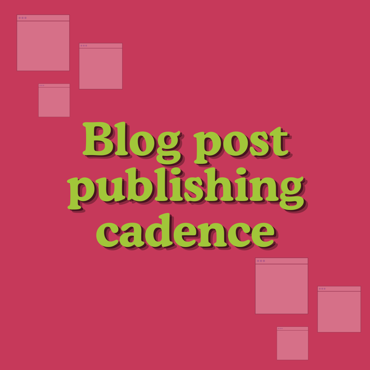 How often should you publish blog posts?