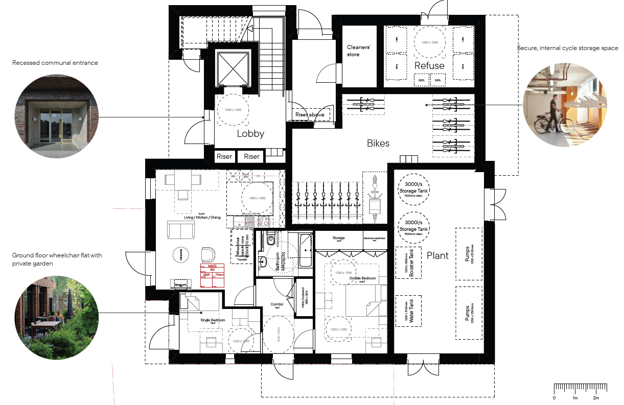 Proposed ground floor plans