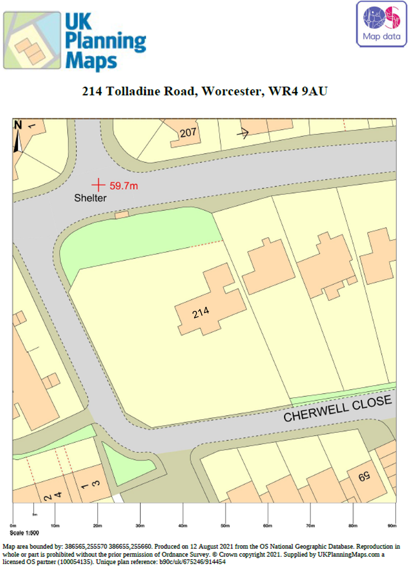 Site as it appears on planning maps