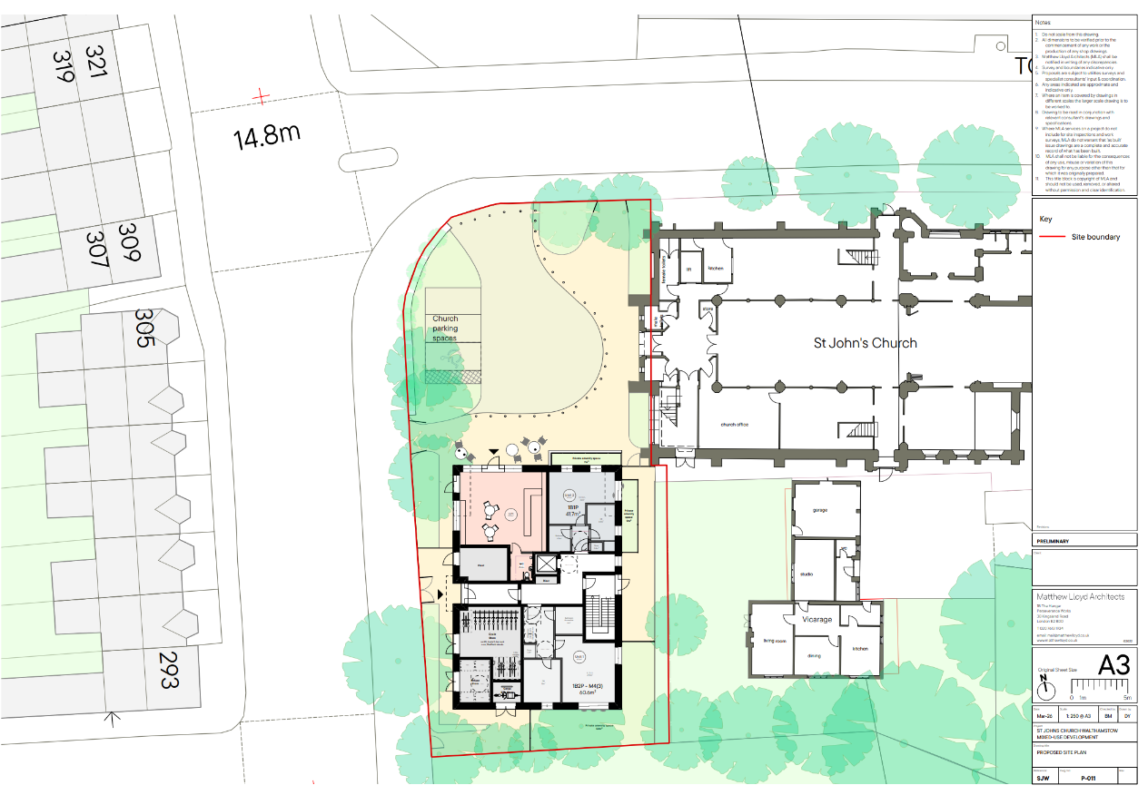 The ground floor plan