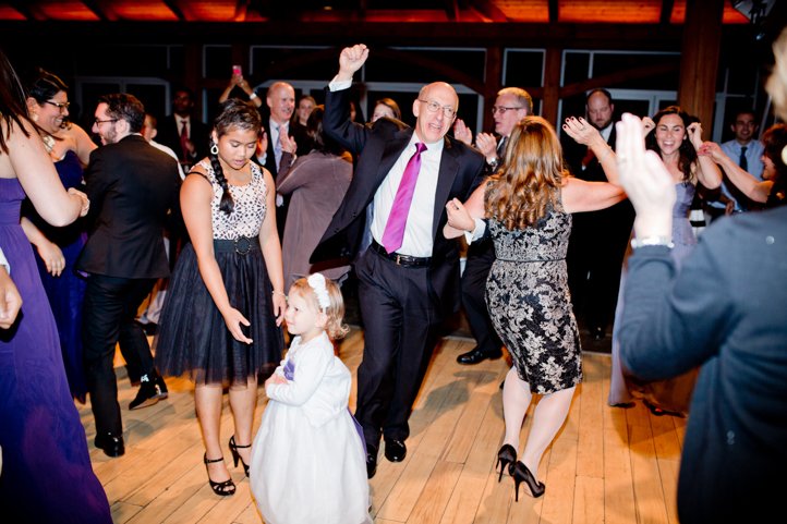 Wedding guests enjoying the dance floor