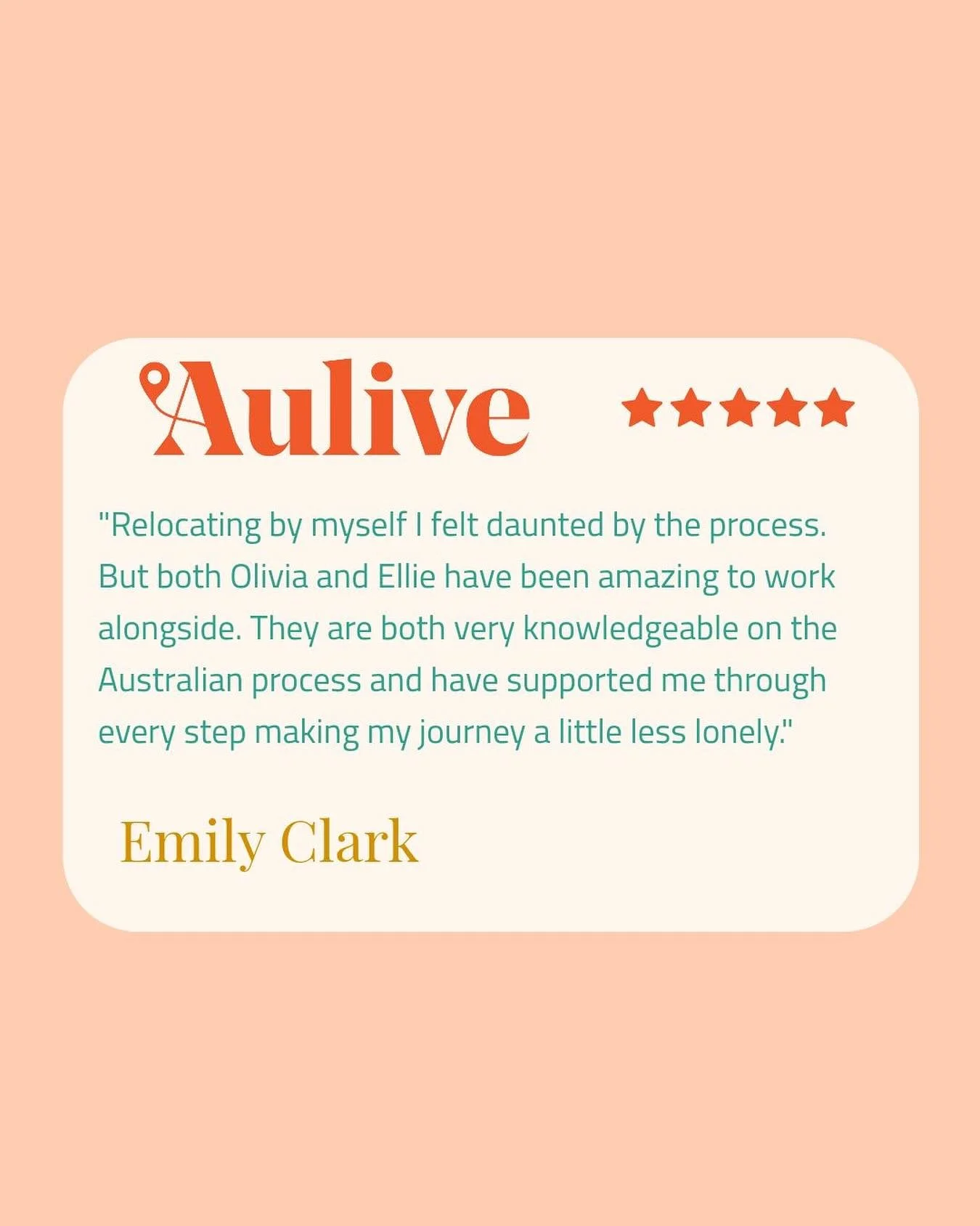 Relocating solo can be tough, that&rsquo;s why we&rsquo;re here.

Thank you, Emily, for trusting Aulive to guide your move to Australia!

#Aulive #NurseLife #MoveToAustralia #NurseSupport #NursingAbroad #AHPRA #HealthcareProfessionals