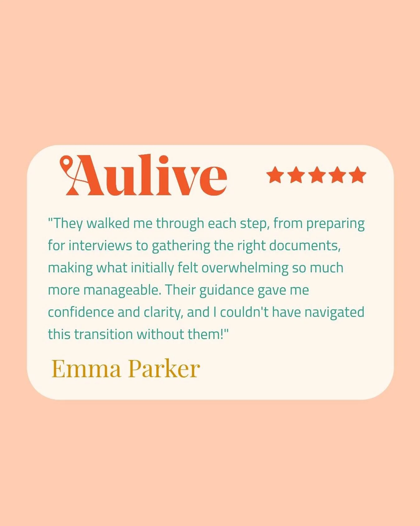 Big moves can feel overwhelming, but with the right support, they become empowering 💪🏼

Thank you, Emma, for trusting Aulive with your journey to Australia. 

#Aulive #NursingJourney #MoveToAustralia #AHPRA #HealthcareAbroad #NurseSupport #Relocate