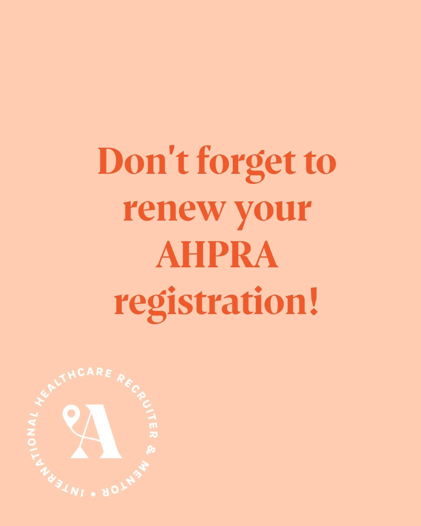 Don&rsquo;t forget to renew your AHPRA before the 31st May!! 

#ahpraregistration #aussiemidwife #nursinginaustralia #aulive #midwifelife💕
