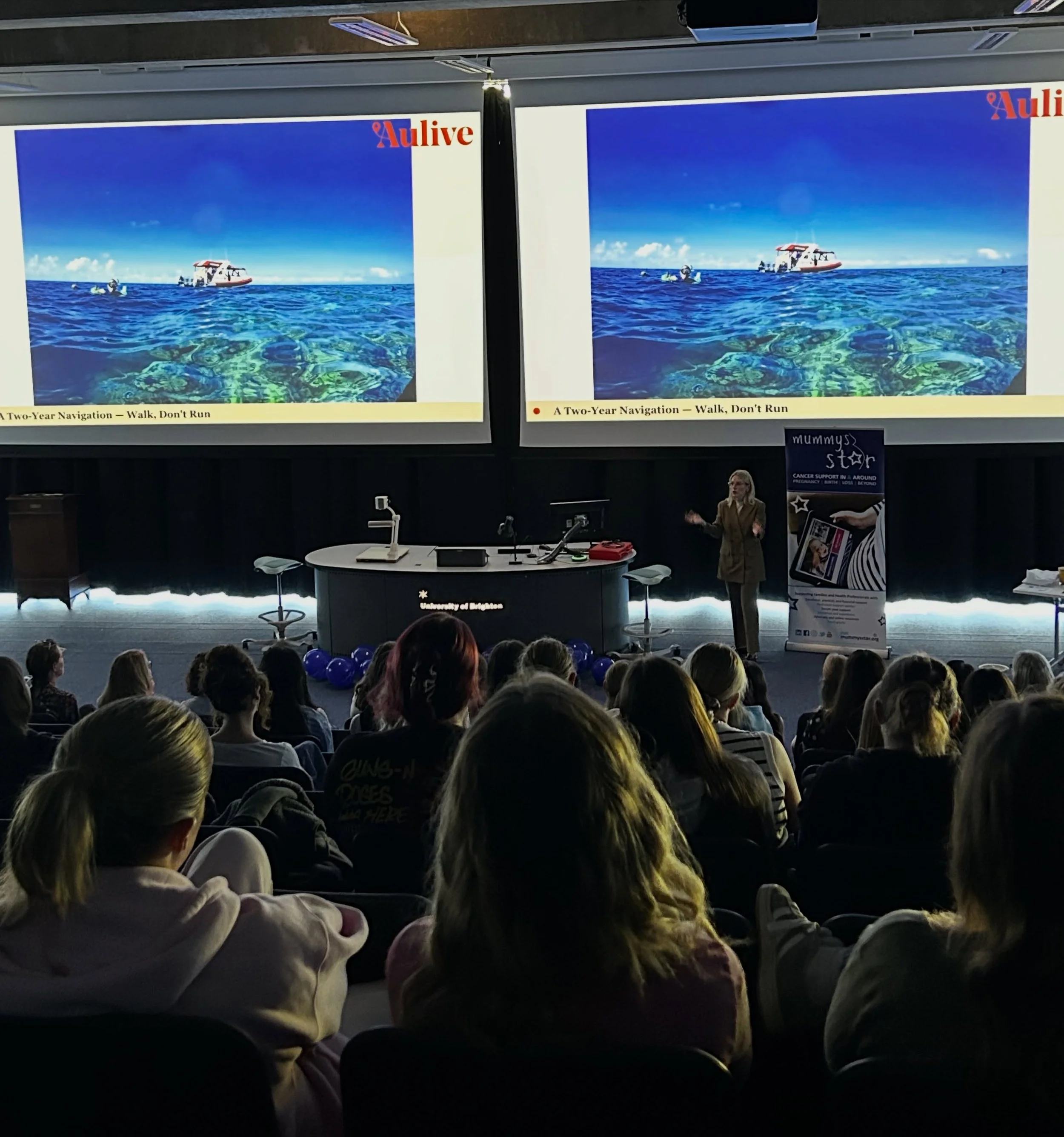 What an incredible day @uniofbrighton ✨

It&rsquo;s no mean feat to stand in front of an auditorium and tell your story. A story of growth, challenges, wobbles, risks and, ultimately, success. But as always, you absolutely smashed it!

I know you wer