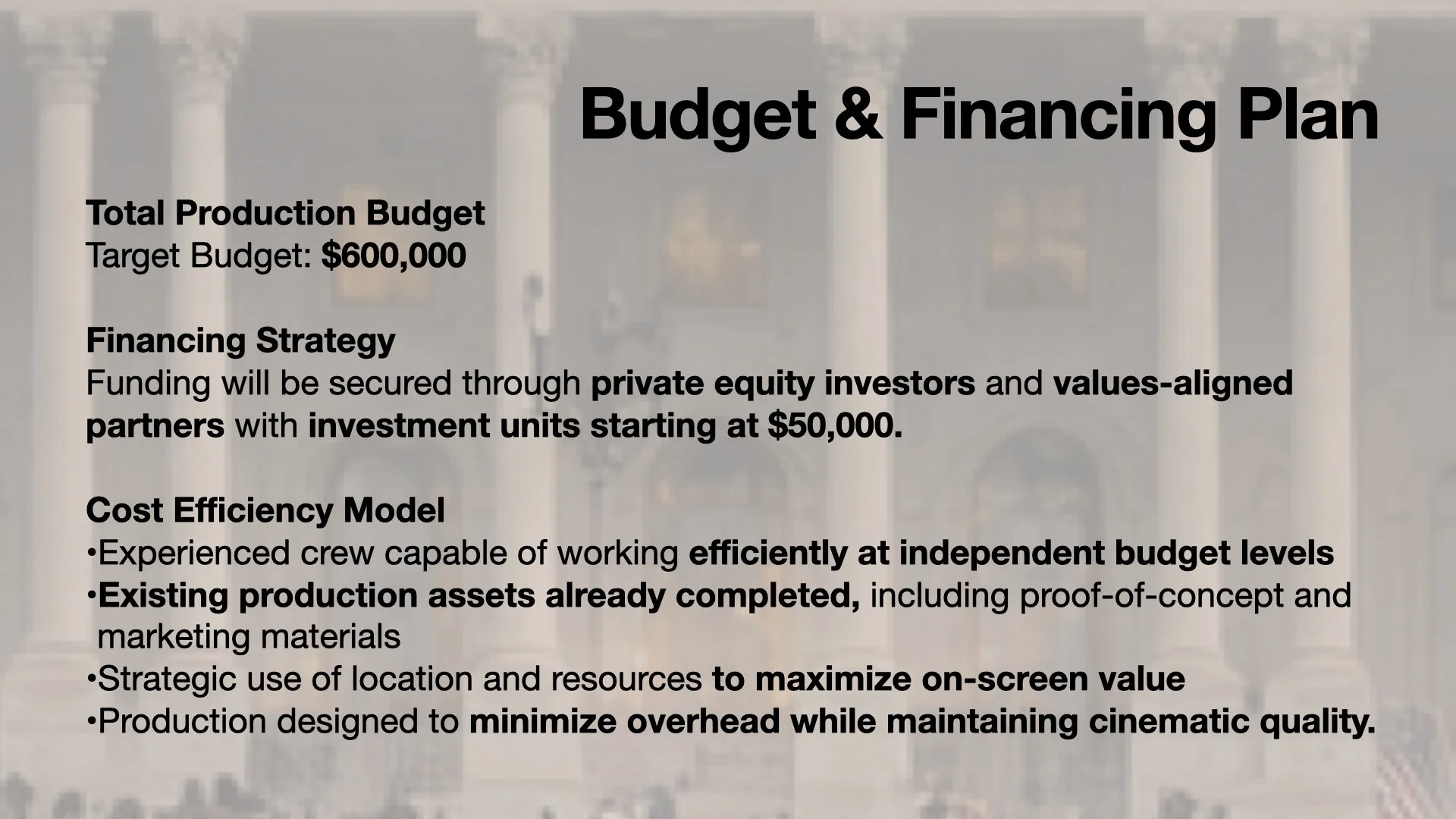 True Liberty Budget & Financing