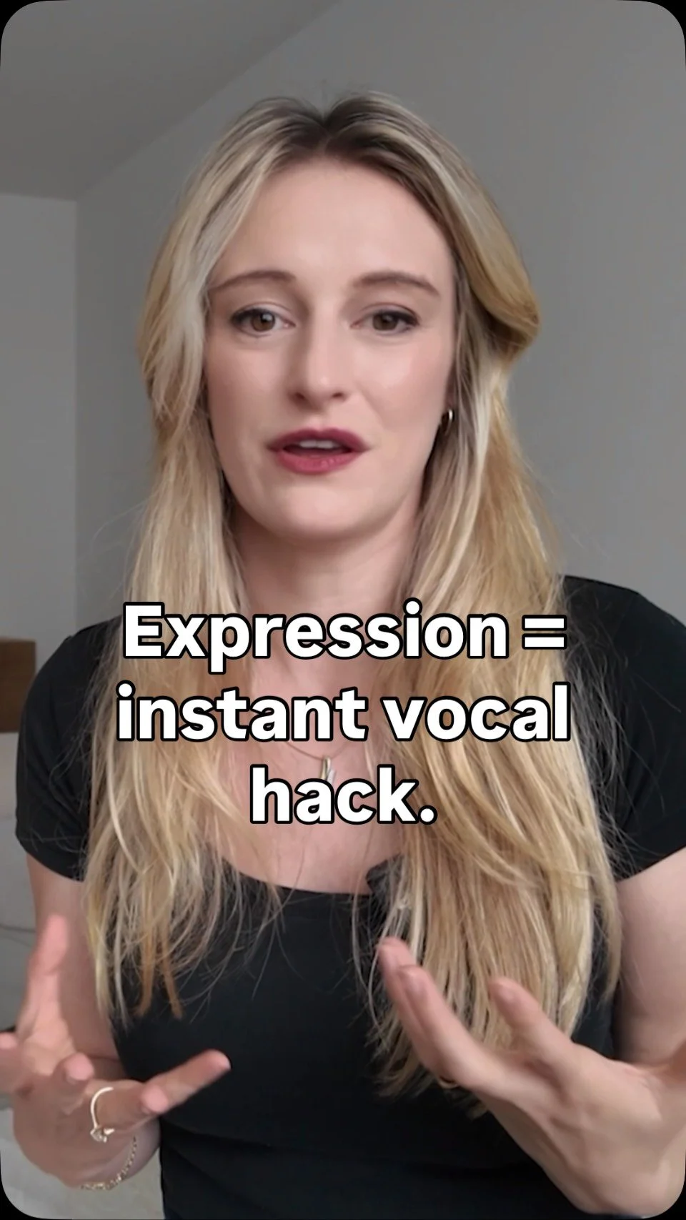 After teaching for multiple years I recognized something: some people think they cannot sing therefore they are shy and insecure therefore their voices sound unsupported and thin. You need freedom in your mind and body so the correct muscles can take