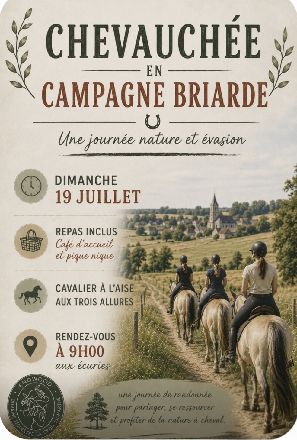 Chevauchée en Campagne Briarde