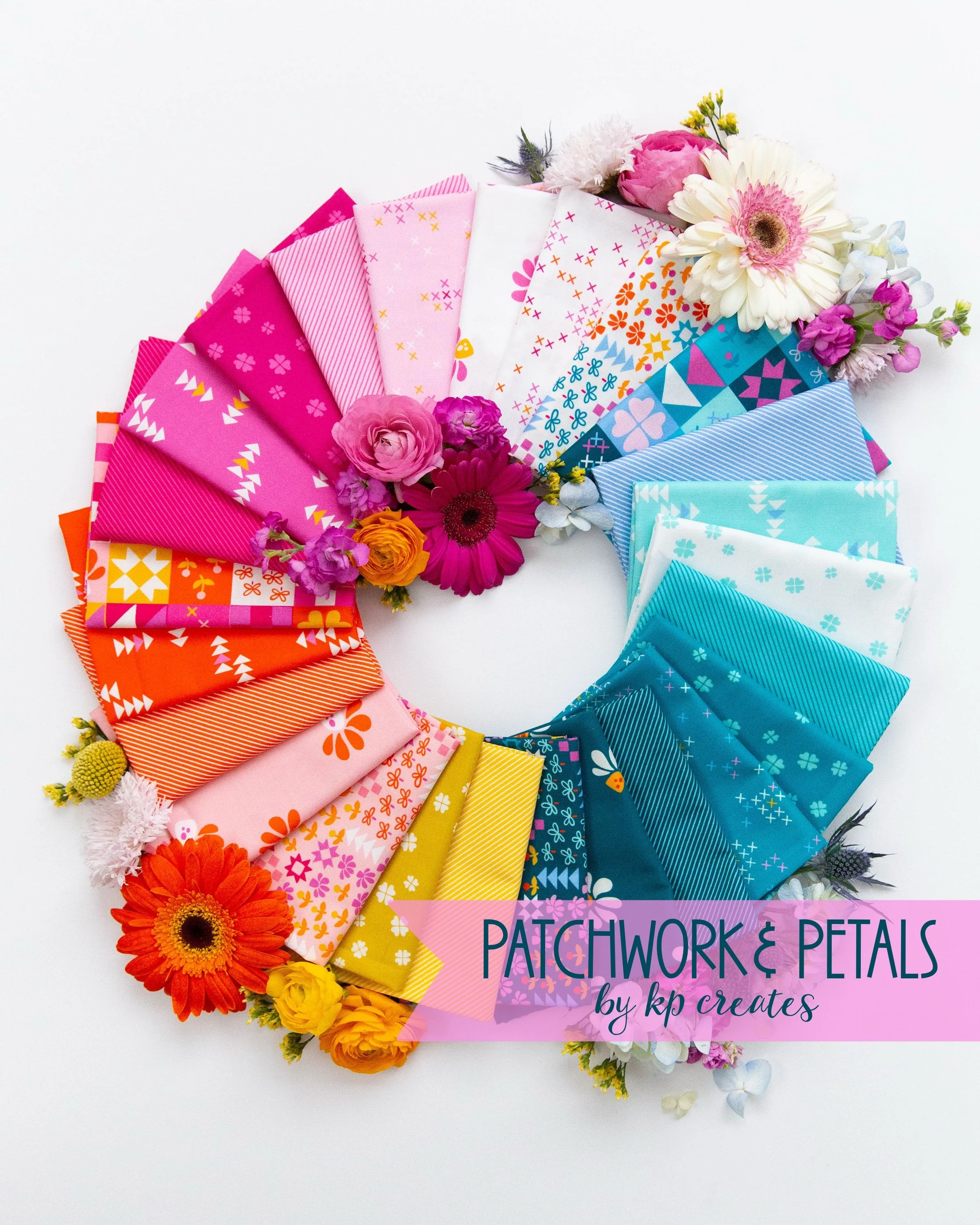 patchwork &amp; petals fabric collection | inspiration behind my newest andover fabrics line