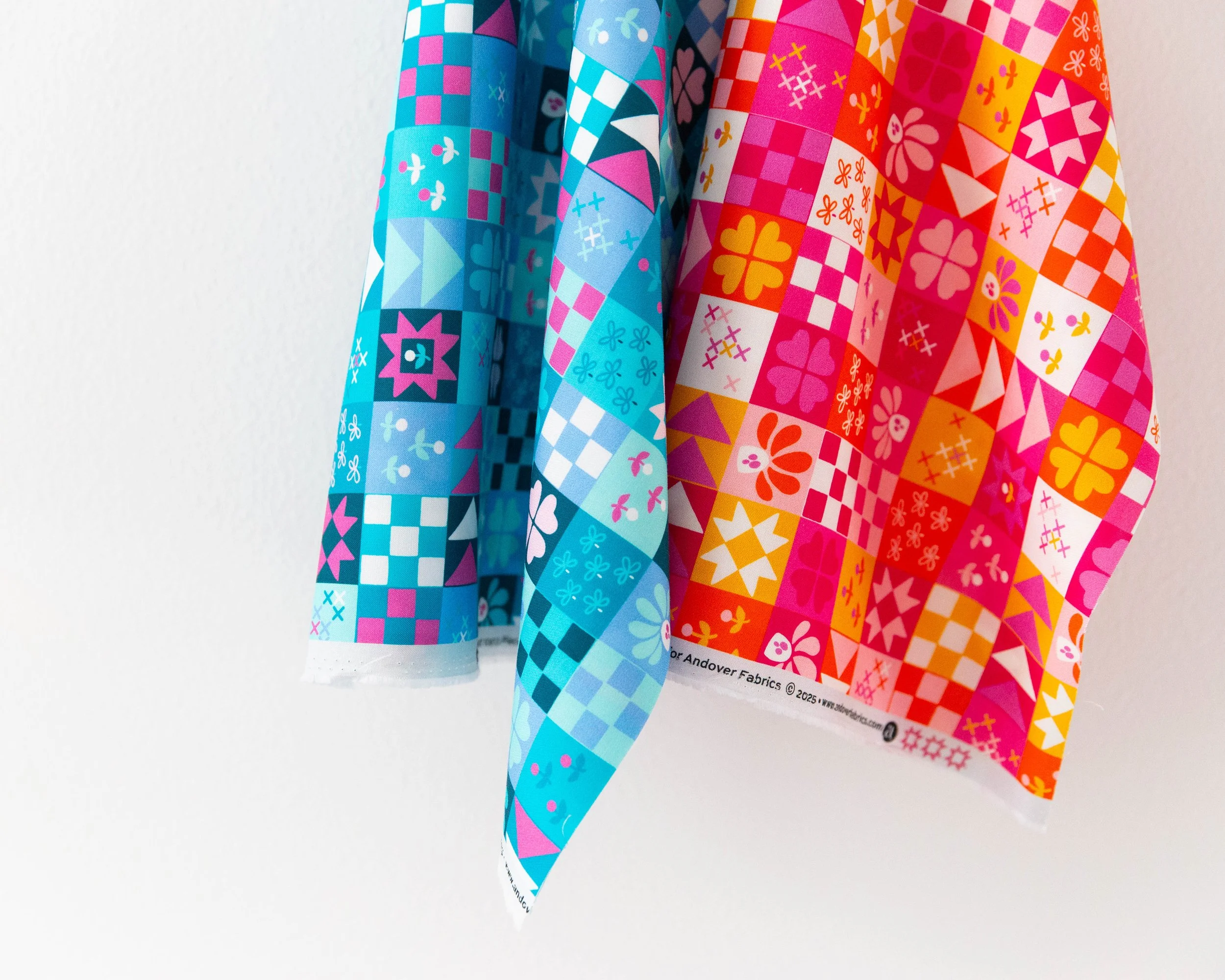 pieced together | the headliner print from my patchwork &amp; petals fabric collection