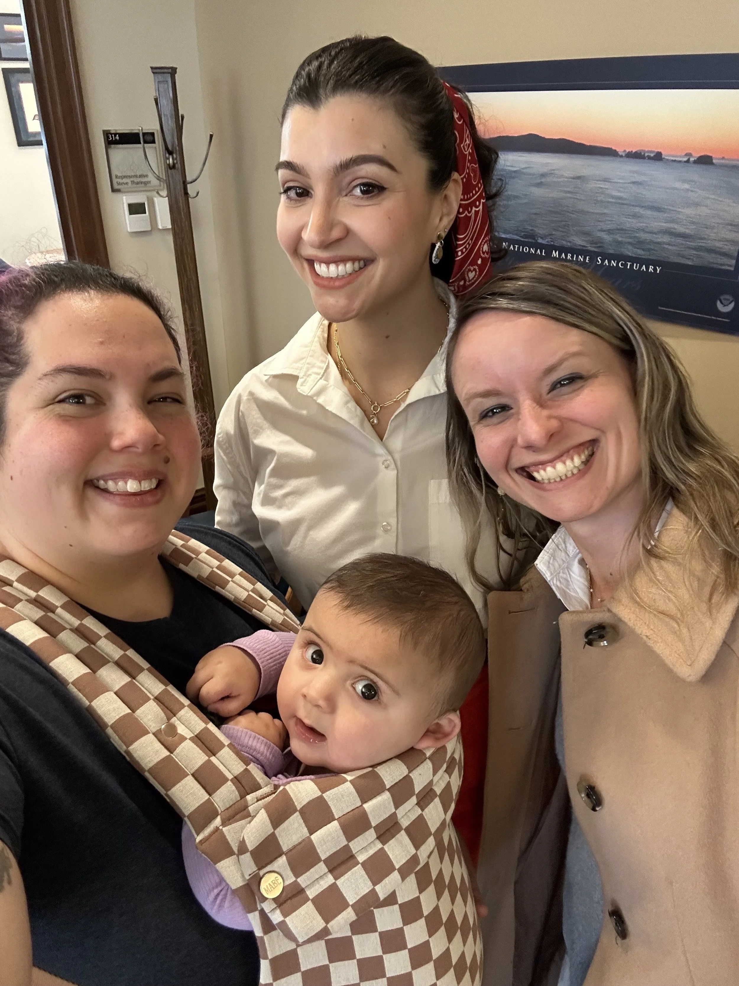 Rep Mena Selfie with Taylor, Lucky, and Kate.jpg