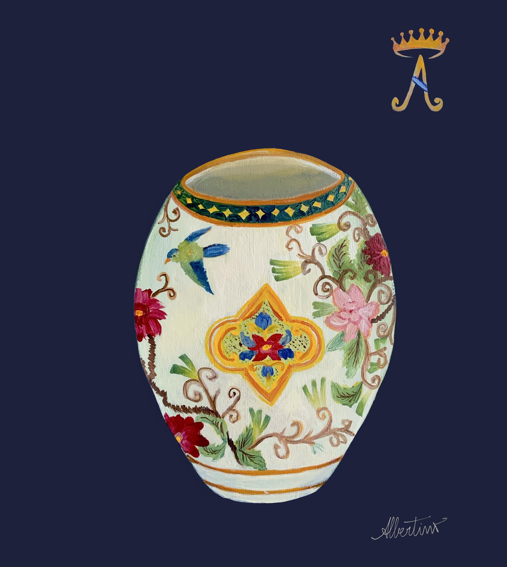 Rose Dynasty Vase