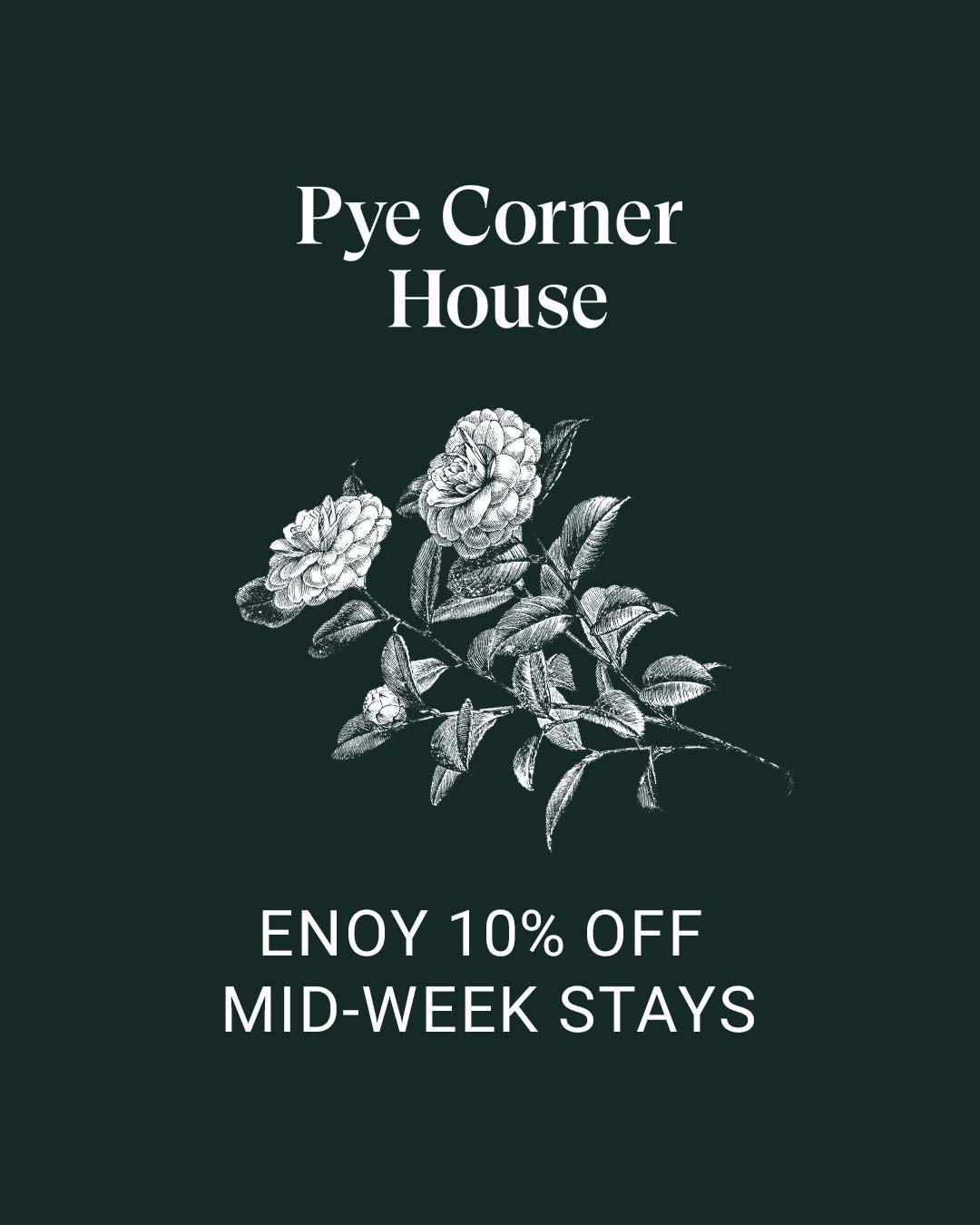 Enjoy a Mid-Week Escape at Pye Corner House. Book your March &amp; April stay and enjoy 10% off all mid-week bookings. Turn your weekday into a relaxing countryside retreat. 🐑

Enquire now and quote this offer to receive your discount.
.
.
.
.
#midw