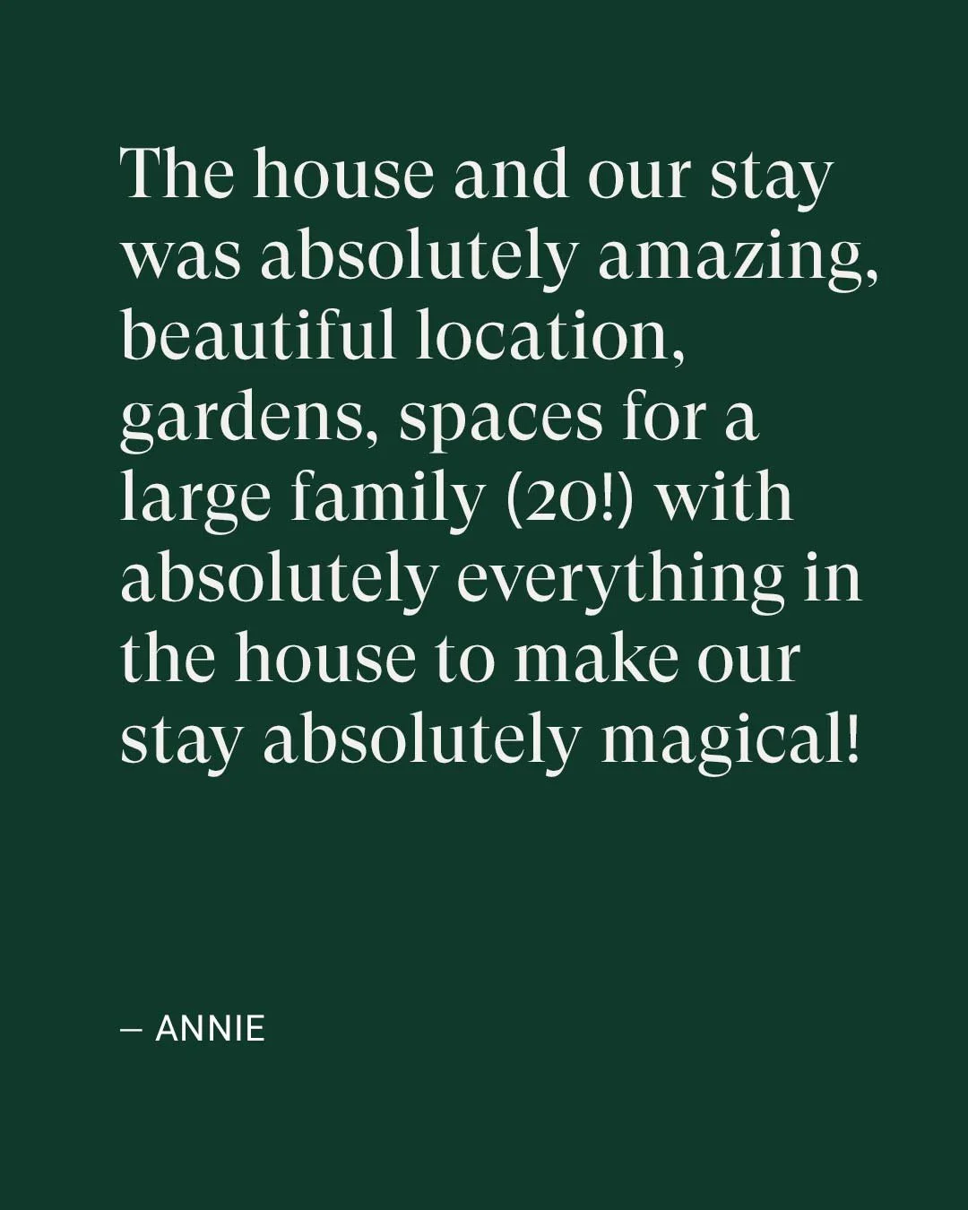 It always means the world to hear feedback like this. Thank you for the kind words. We loved having you stay with us at Pye Corner House, and we can't wait to welcome you back soon.
.
.
.
.
#PyeCornerHouse #GuestLove