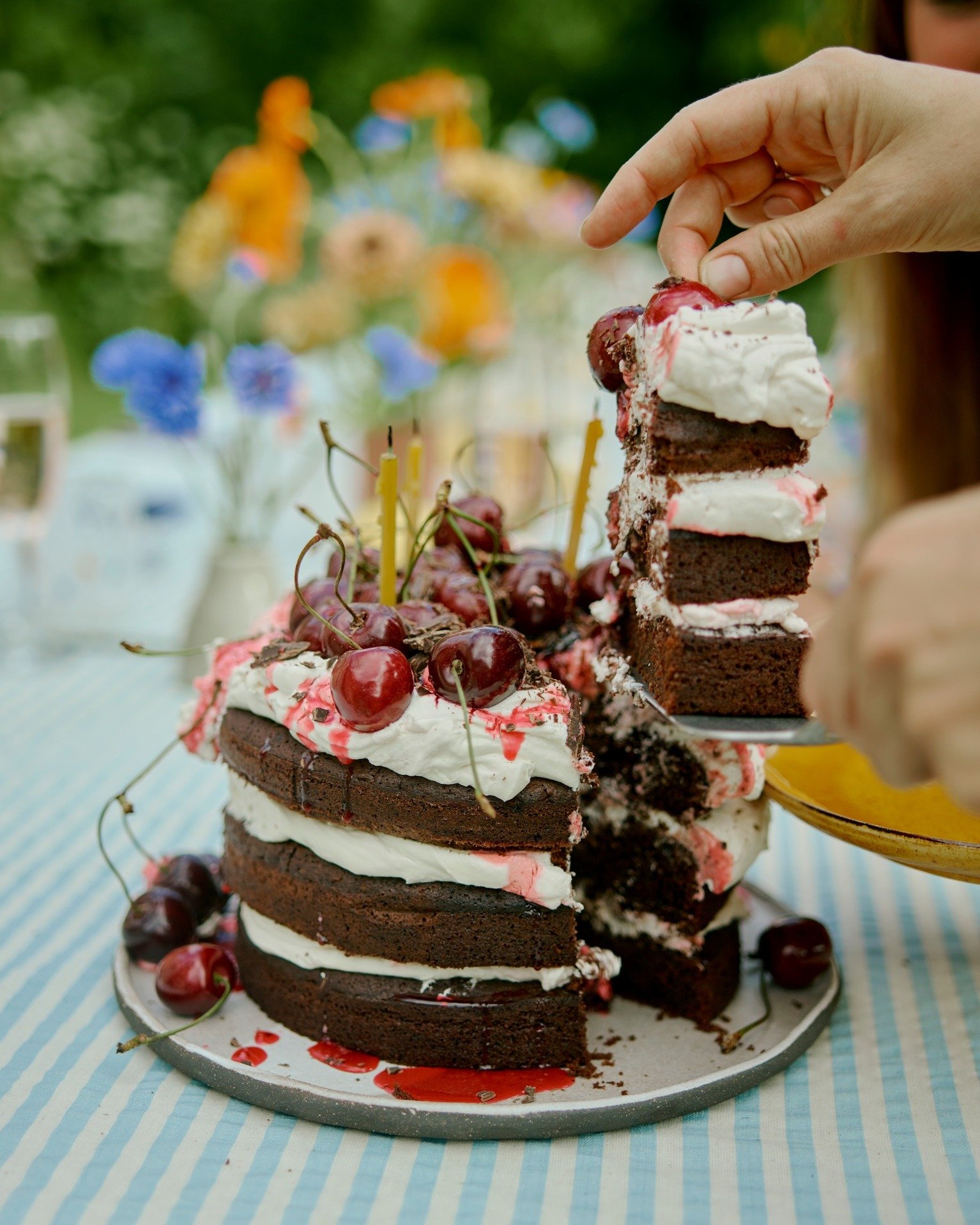 Celebrating special moments is what we're about at Pye Corner. From a milestone birthday to a wedding or a gathering of friends, our concierge is happy to organise the cake, or the whole event. Make it one to remember!

Triple layered black forest ca