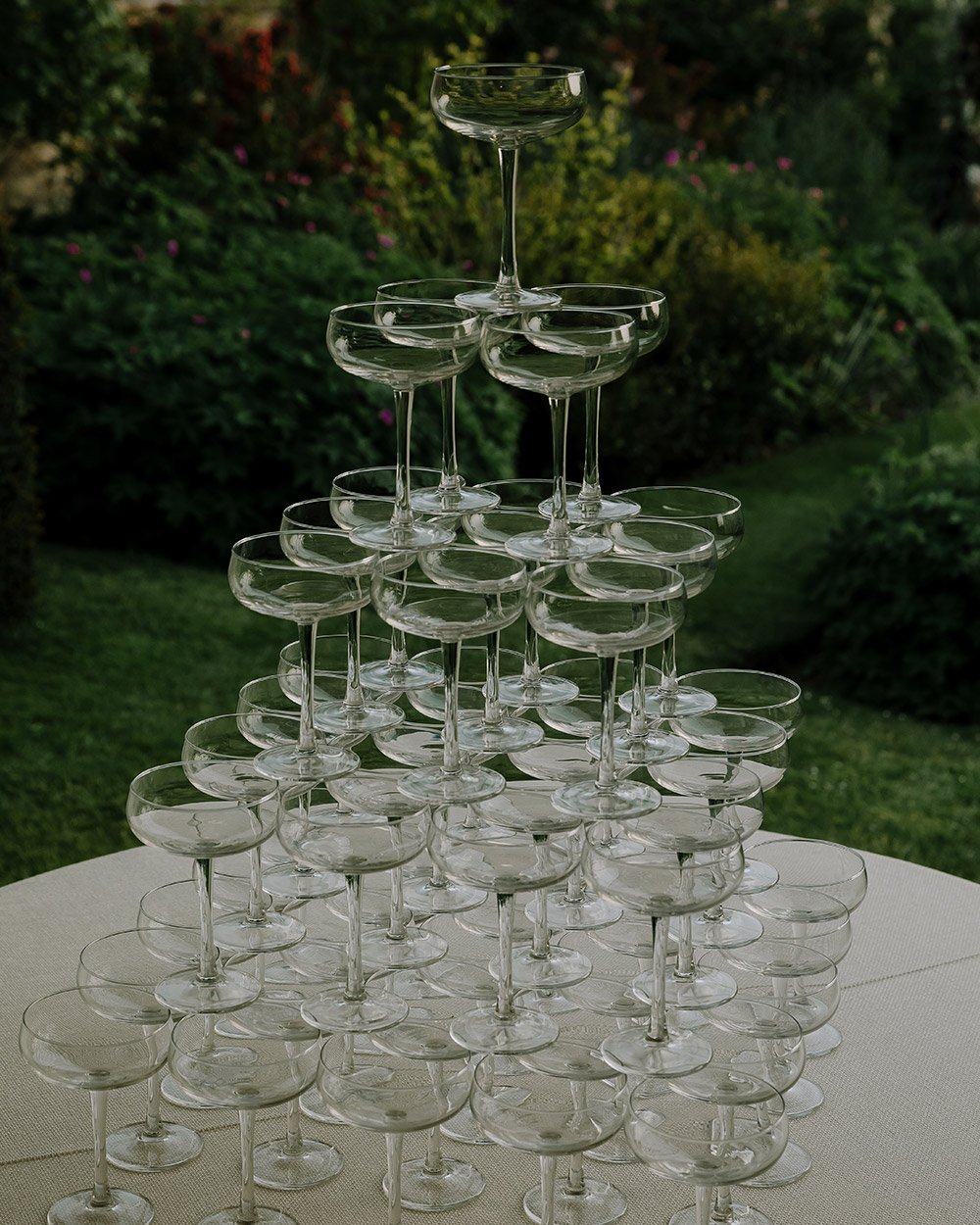 Pye Corner House Garden Wedding Glasses