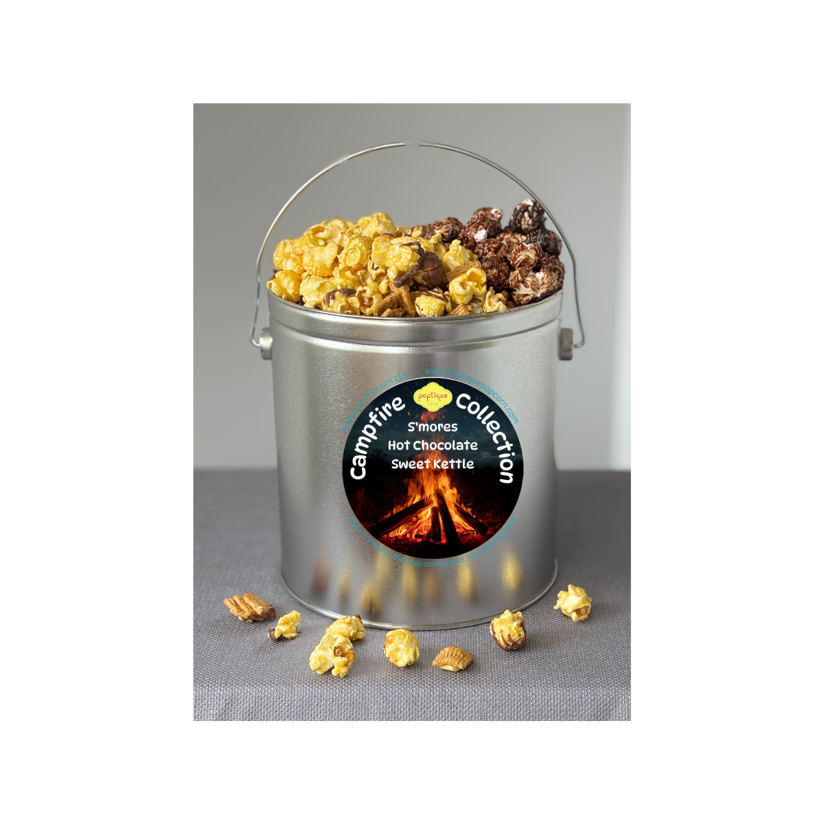 Campfire Collection - S'mores Popcorn, Sweet Kettle Corn and Hot Chocolate