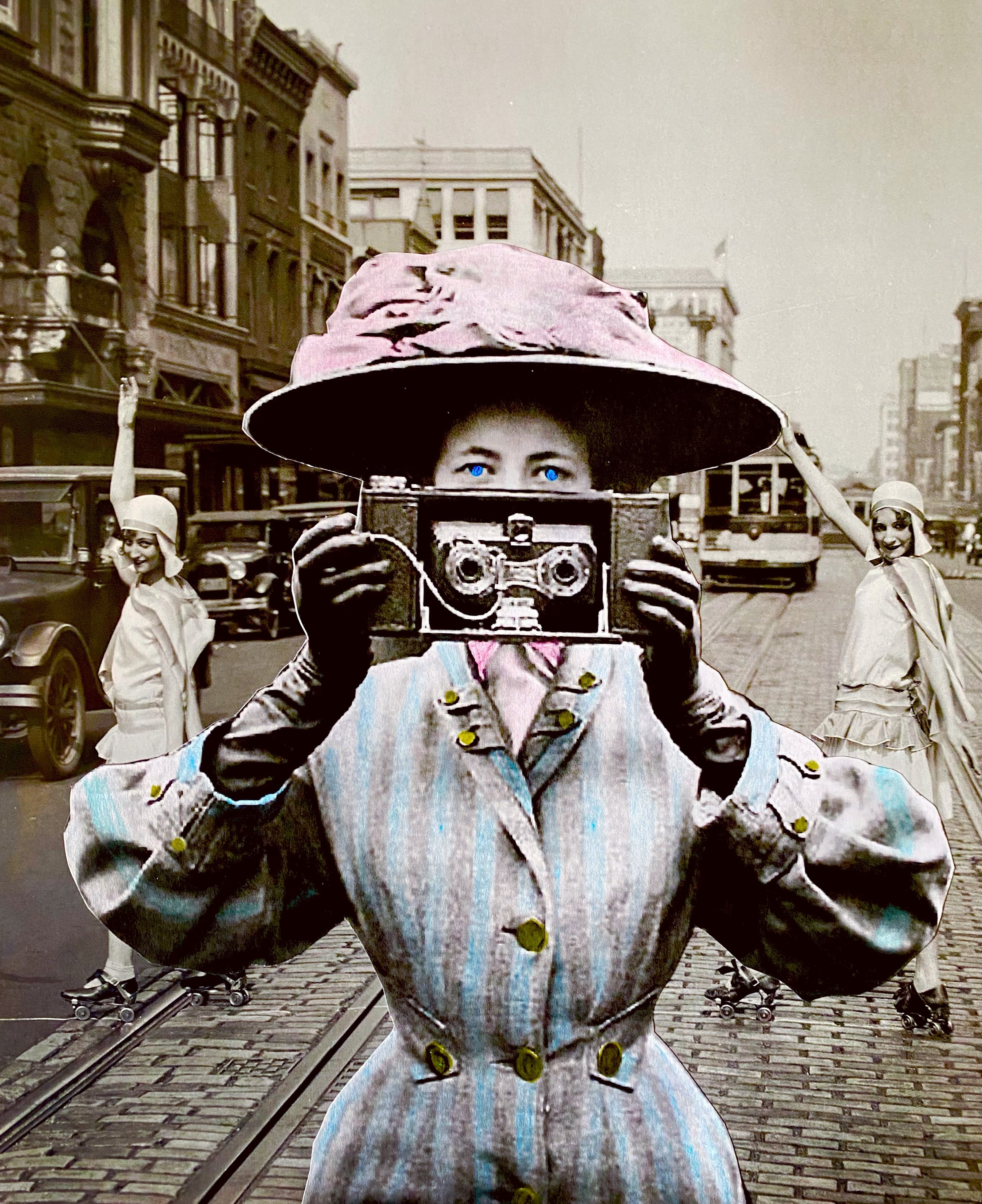 Ann Hicks | The Photographer |8" x 10.5" in | Paper and vintage photograph