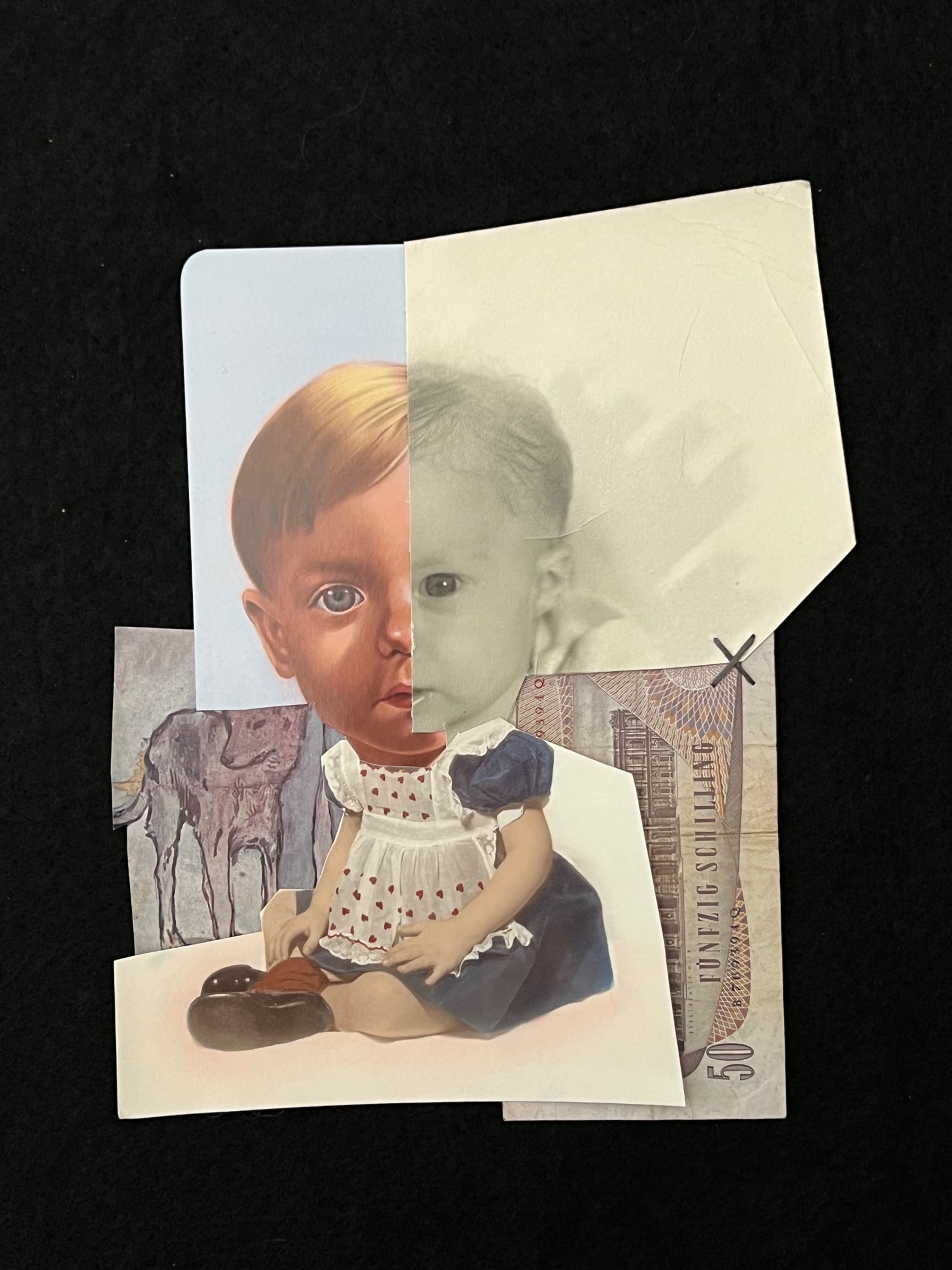 Janet Gold | Altered Ancestor | 10"x12"in |
Collage