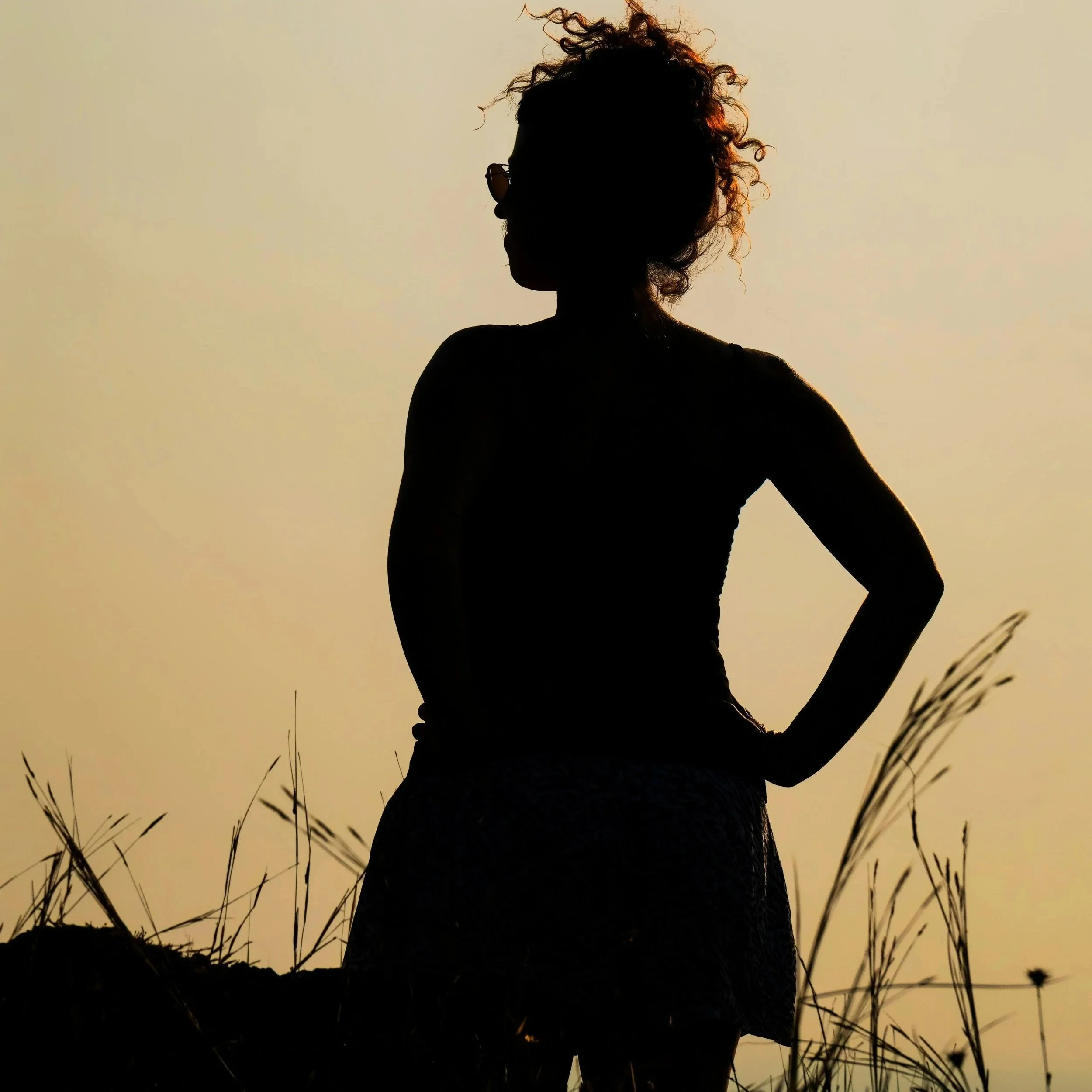 Midlife identity shift concept with woman reflecting on sense of self