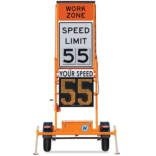 Radar speed trailers and speed display signs for rent