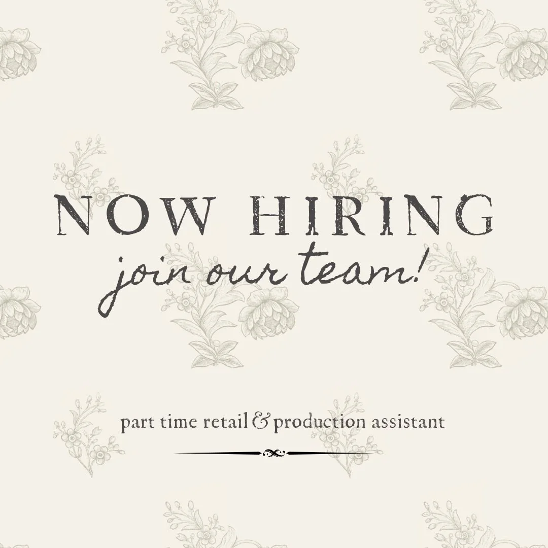 We&rsquo;re expanding our team here at our storefront! Now hiring for a Part-Time Retail &amp; Production Assistant at Stone Cottage Apothecary 🕯️. 

We&rsquo;re looking for a polished, self-motivated team member who loves artisan fragrance and is c