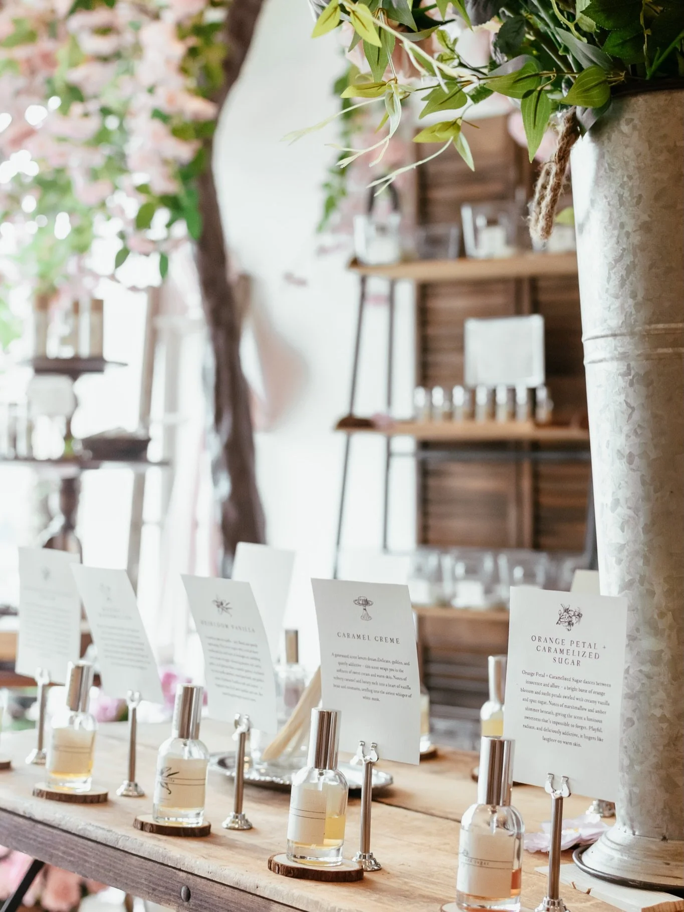 You&rsquo;re not just picking a perfume here&hellip; it&rsquo;s kind of a whole experience.

I wanted this table to feel like something you can take your time with &mdash; smell everything, go back to your favorites, change your mind three times if y