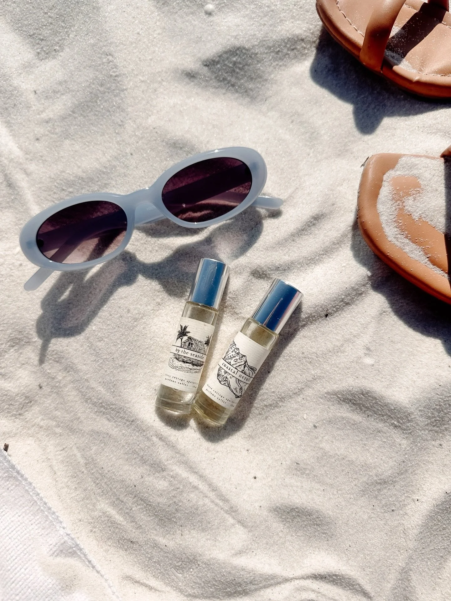 Vacation bottled. 
These little rollerballs were made to go everywhere with you &mdash; tossed in your beach bag, your carry-on, your purse for golden hour touch-ups. 

Coastal Neroli available now and By The Seaside arriving soon 🌊.