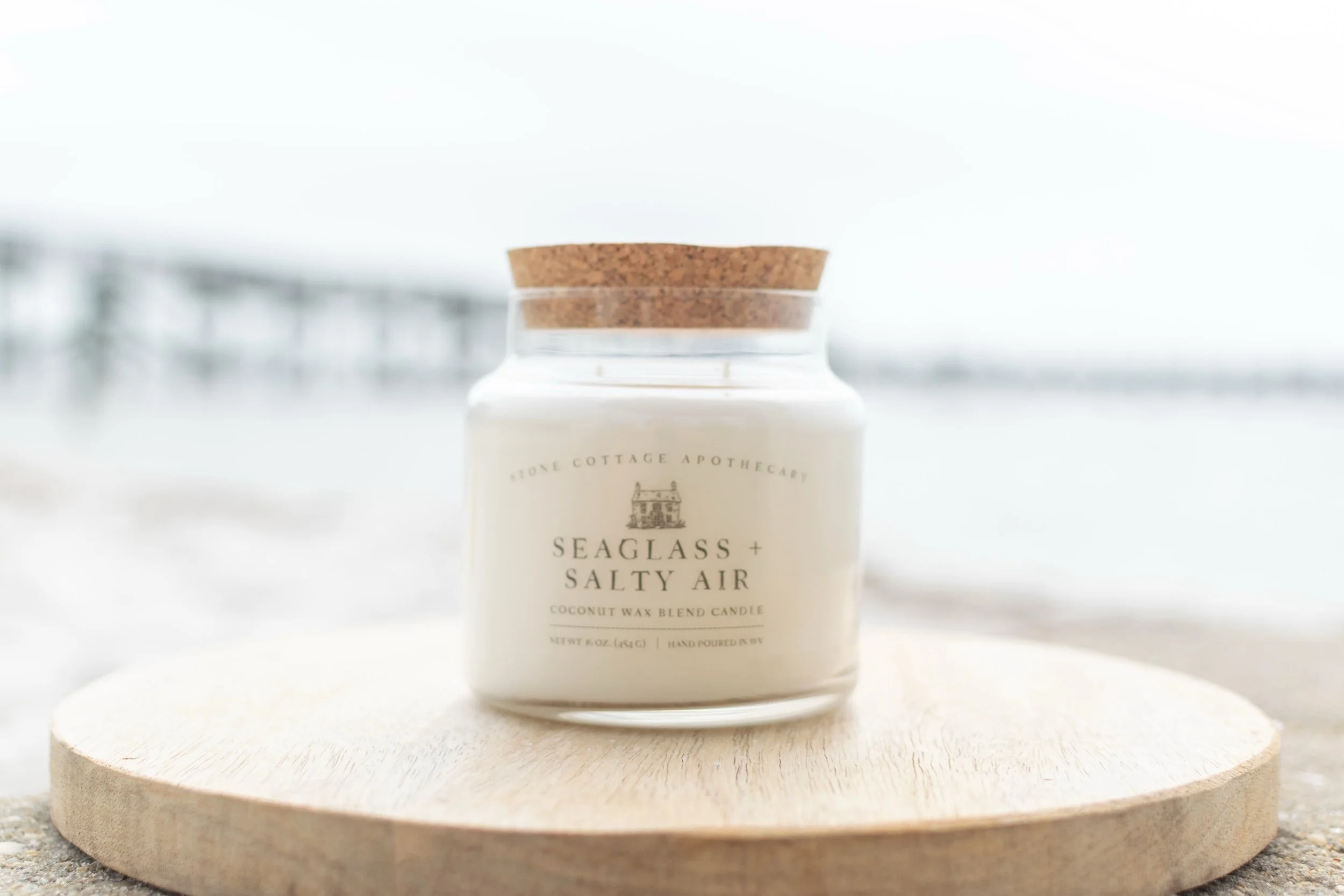 🌊 Seaglass + Salty Air - now online and in store. 
Sunlit and windswept - this fragrance captures the serene feeling of wandering the shoreline with pockets full of sea glass and salt still lingering in the air. Crisp ocean air and sparkling summer 