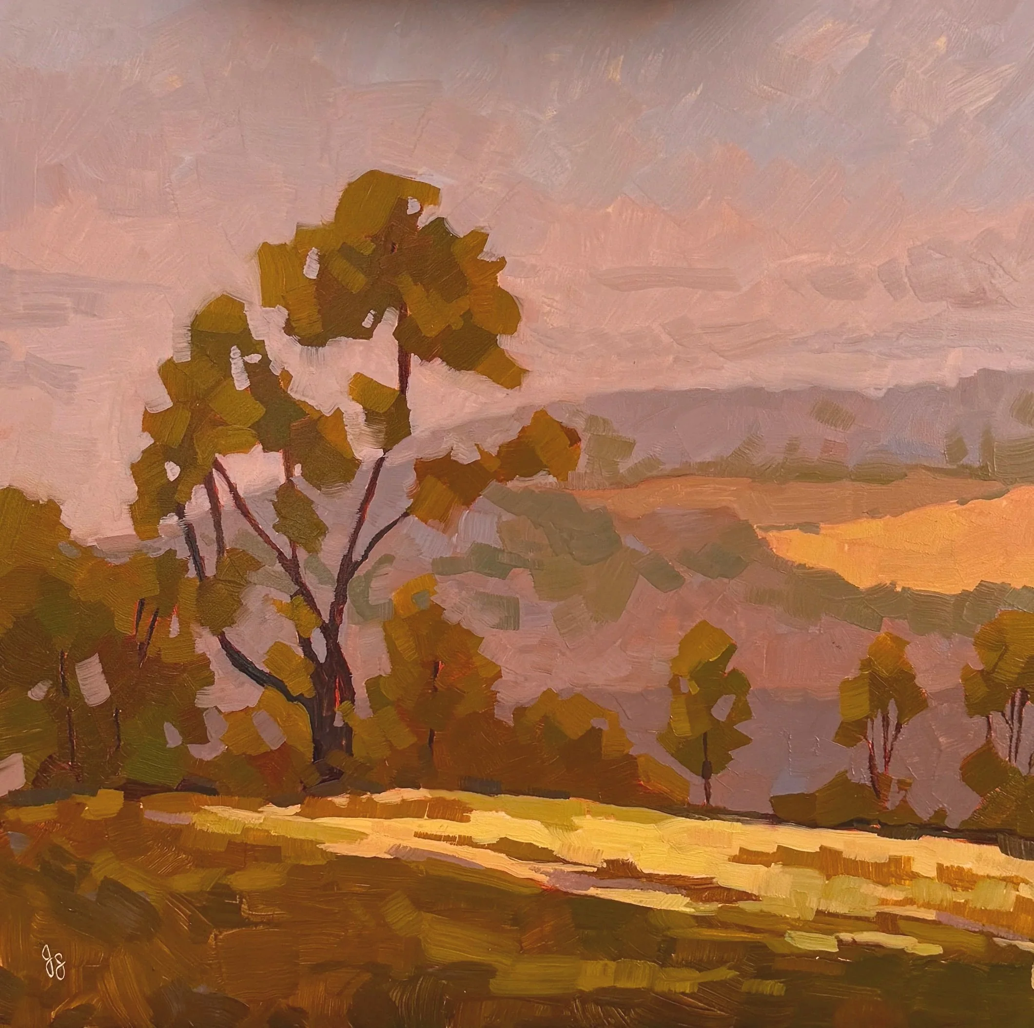 Bluff Strokes Backyard | 12x12 | sold