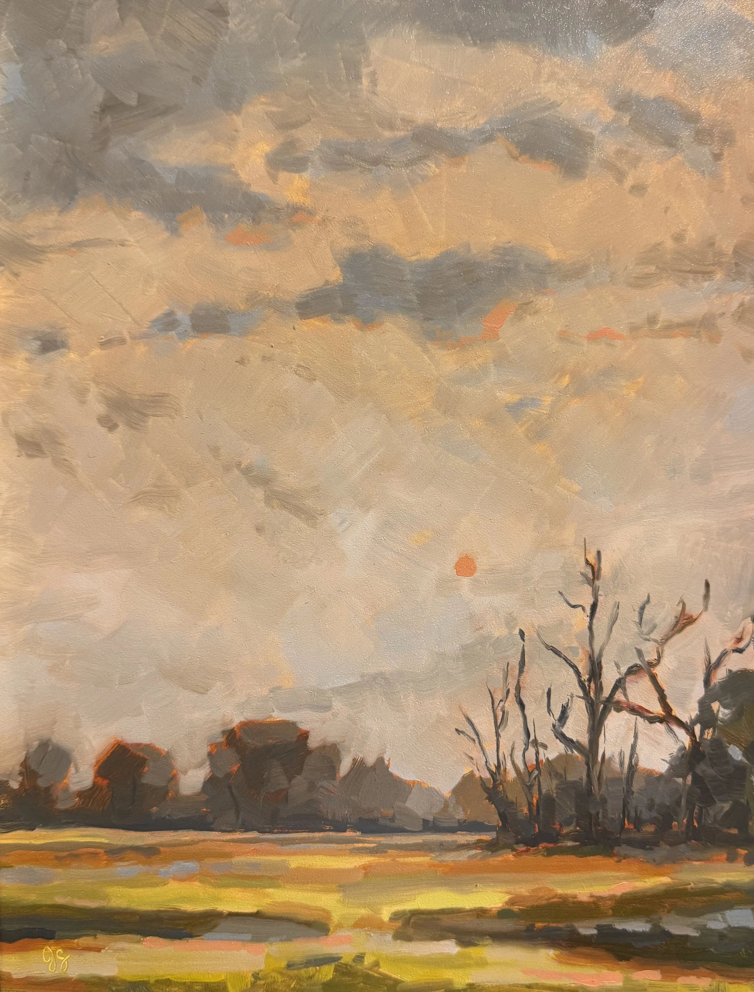 Canadian Smoke Sunset | 9x12 | $495