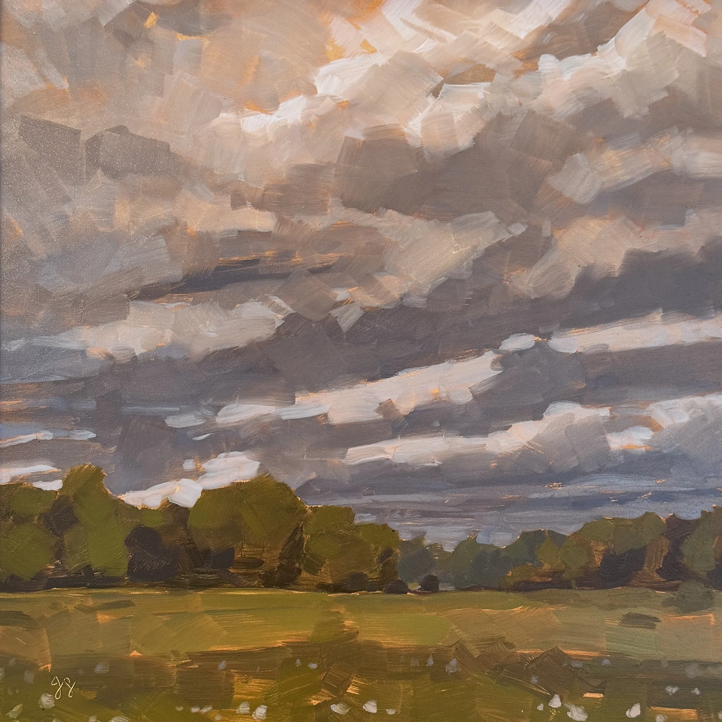 Door County Fields | 12x12 | sold