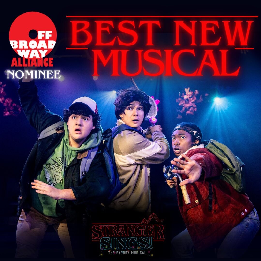 Totally Tubular! We&rsquo;ve been nominated for Best New Musical at the 2023 @offbwayalliance Awards! Thank you to the Alliance for this incredible recognition. 

#strangersingsmusical #strangerthings #justiceforbarb #barb #strangerthingsedit #parody