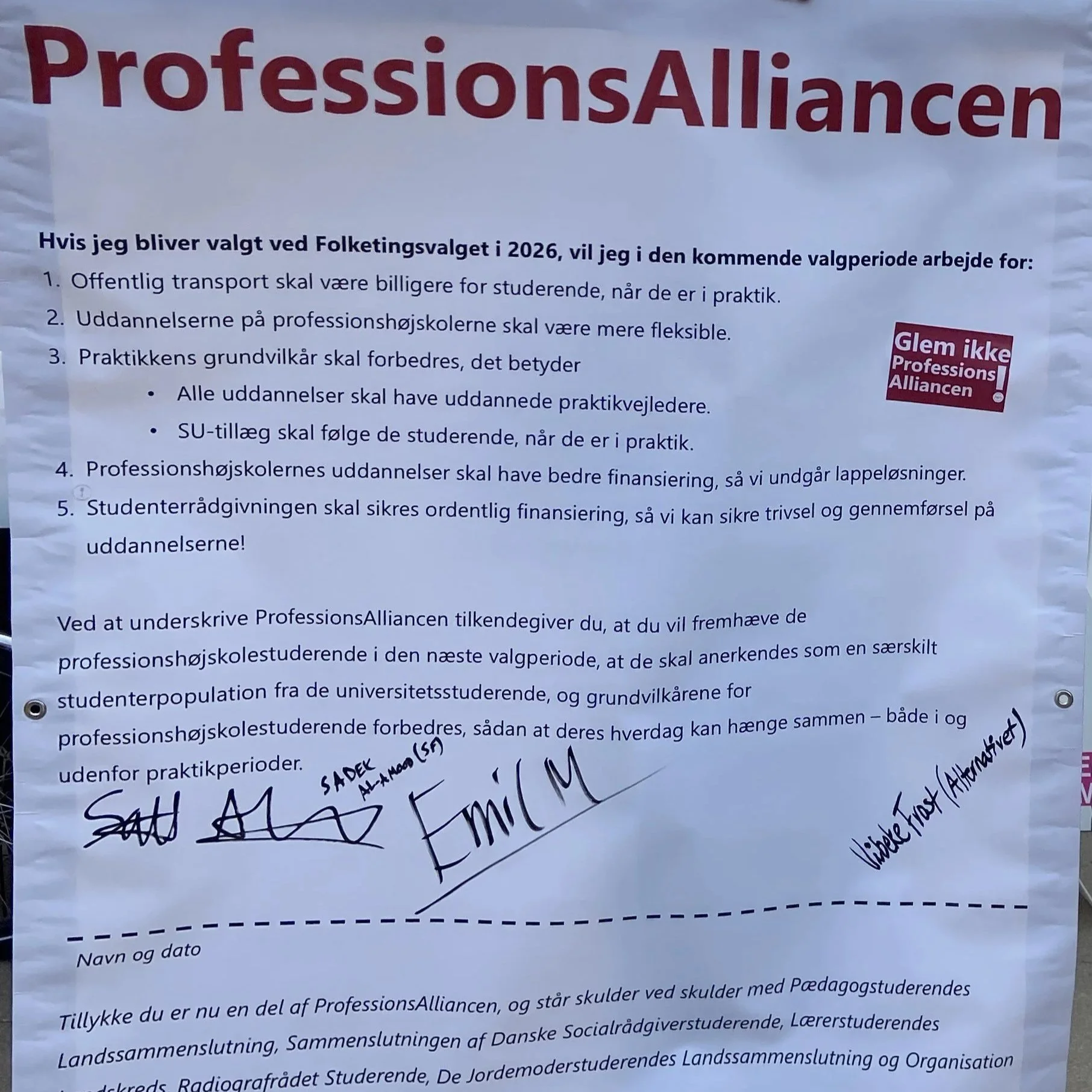 Lancering af ProfessionsAlliancen! 