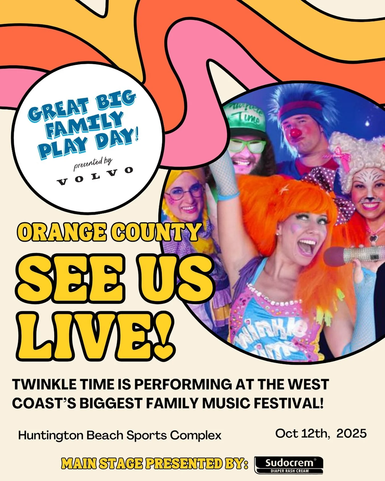 💫 Get ready to shine bright with @twinkletimeandfriends  at @greatbigfamilyplayday (presented by @volvocarusa) this Sunday, Oct. 12th in Orange County! 🎤🌈

Twinkle is a multi award winning, Billboard charting bilingual artist who&rsquo;s performed