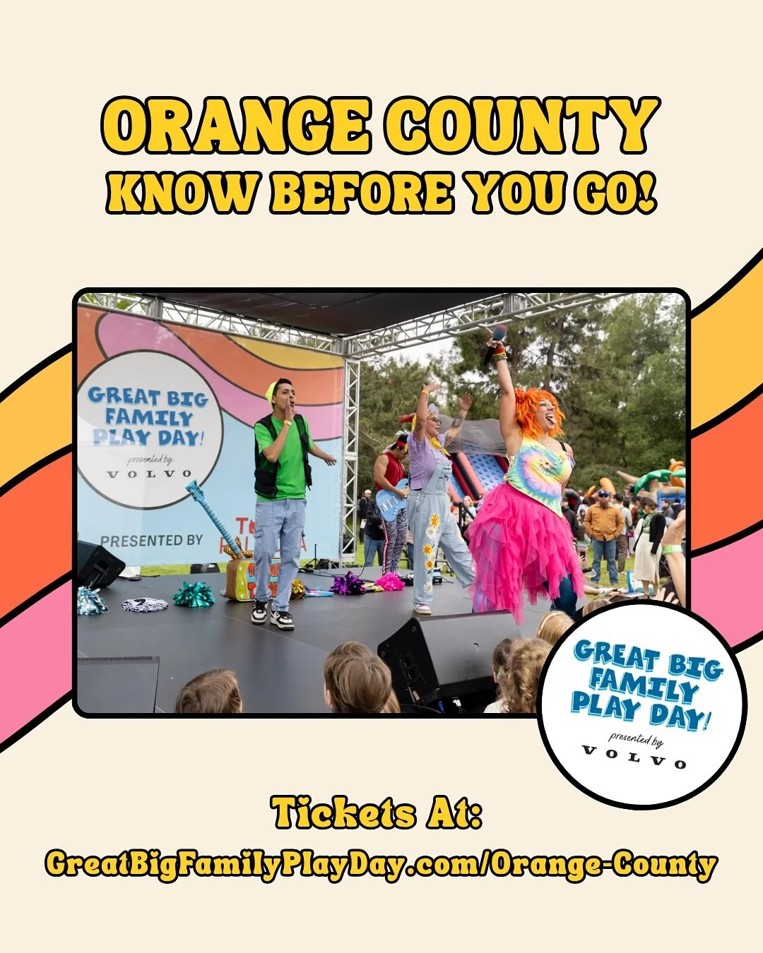 ONLY TWO DAYS UNTIL @greatbigfamilyplayday takes over Orange County! 🎉 Here&rsquo;s what to know before you go 👀⬇️

📍 EVENT ADDRESS:
18100 Goldenwest St, Huntington Beach, CA 92648
Fields A &amp;B in the center of the complex

⭐️ WHERE TO CHECK IN