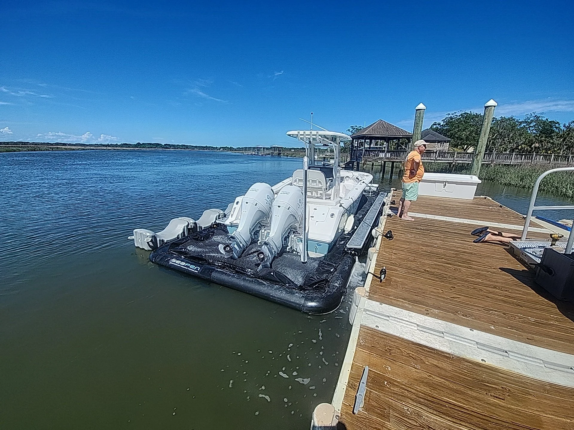 25' Tidewater 256 LXF in 28x10 Solstice SeaPen, Edisto Island, South Carolina